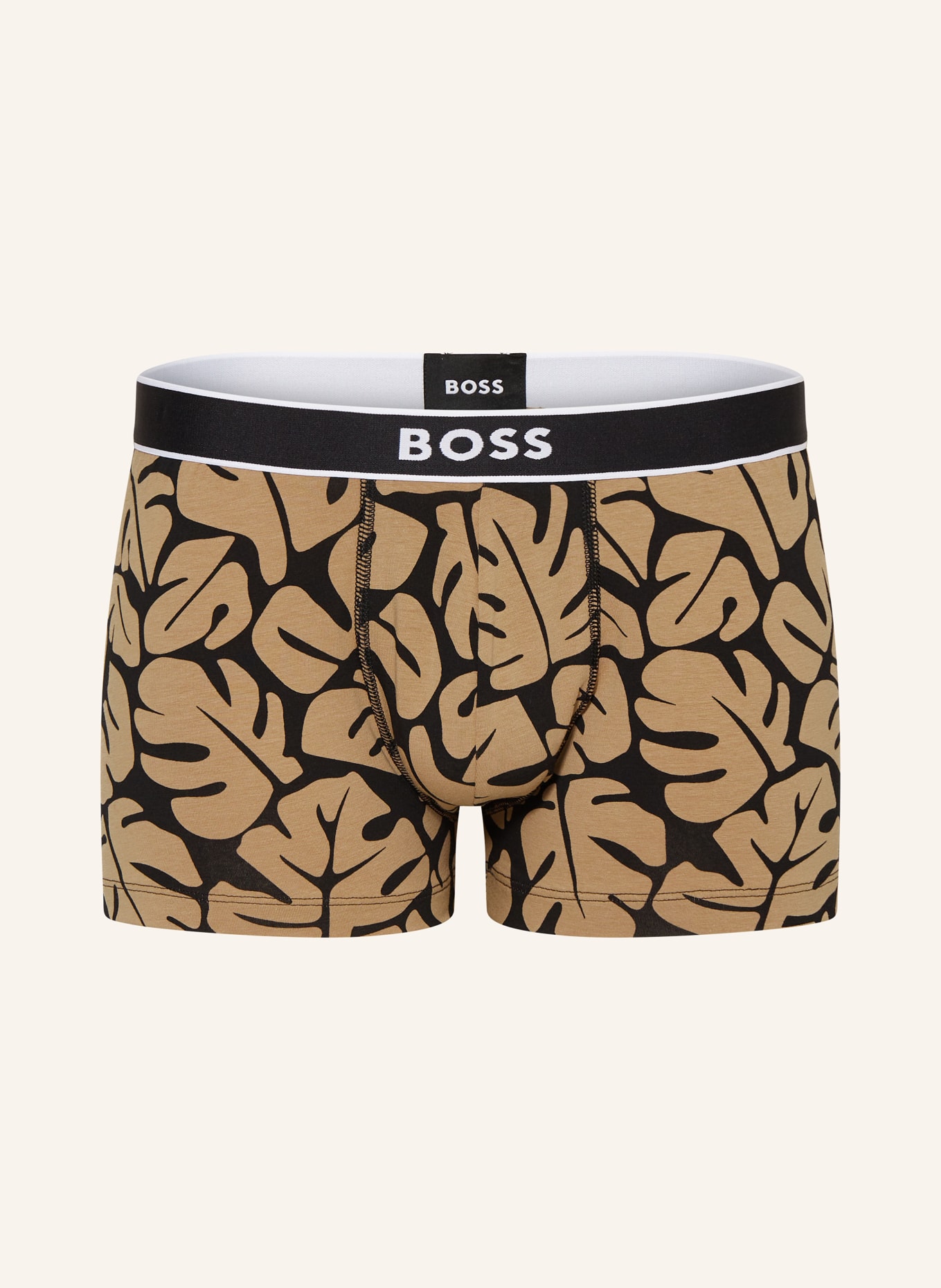 BOSS Boxer shorts, Color: BEIGE/ BLACK (Image 1)