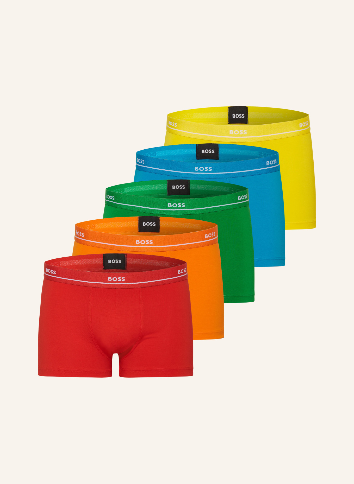 BOSS 5er-Pack Boxershorts, Farbe: GELB/ BLAU/ GRÜN (Bild 1)