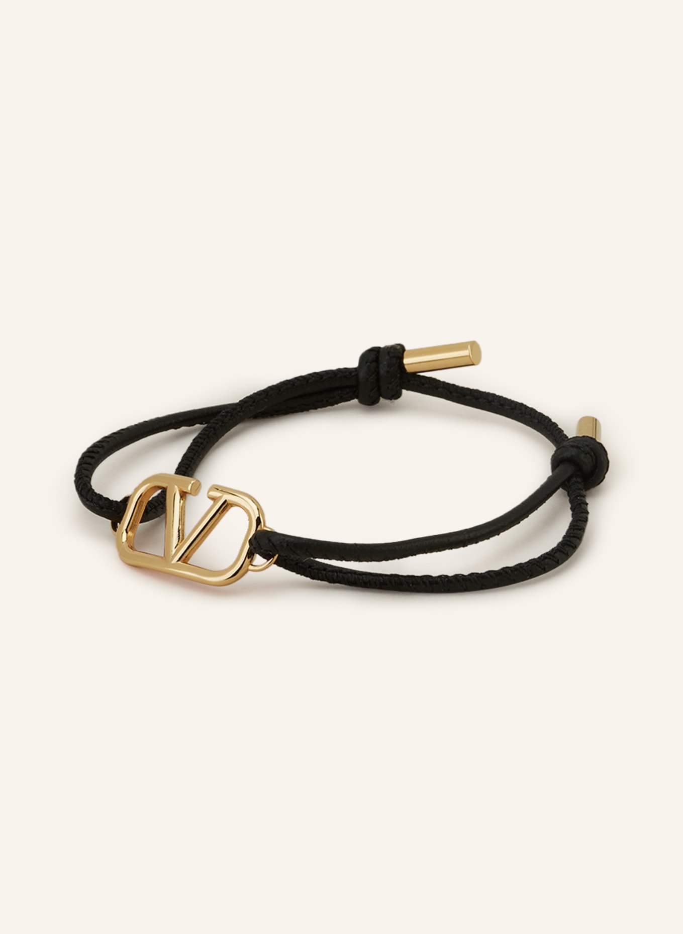 VALENTINO GARAVANI Armband VLOGO SIGNATURE, Farbe: SCHWARZ/ GOLD (Bild 1)