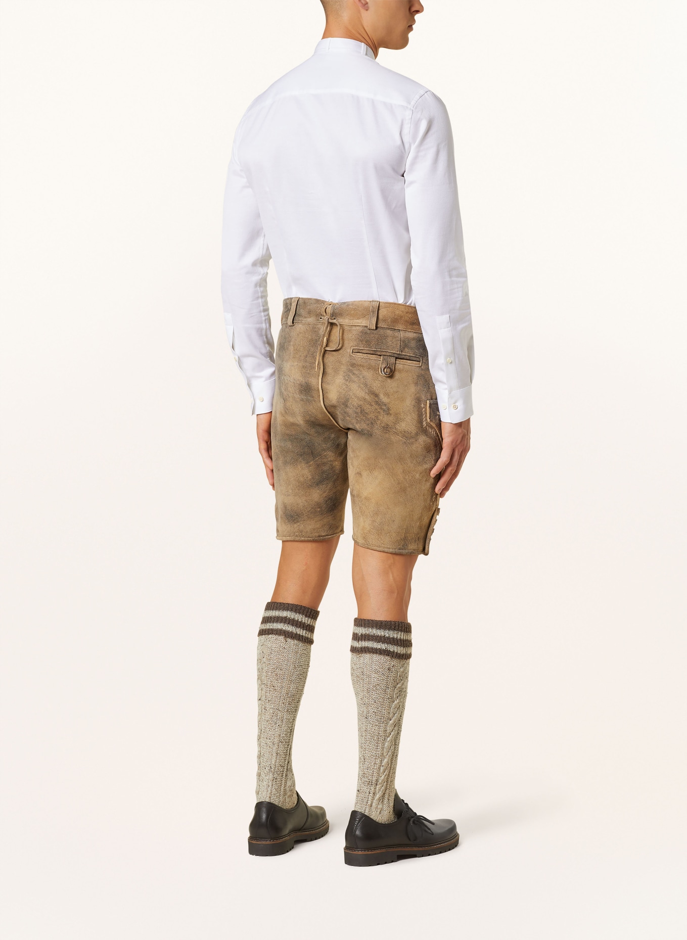 Gottseidank Trachtenhemd LENZ Slim Fit mit Stehkragen: WEISS