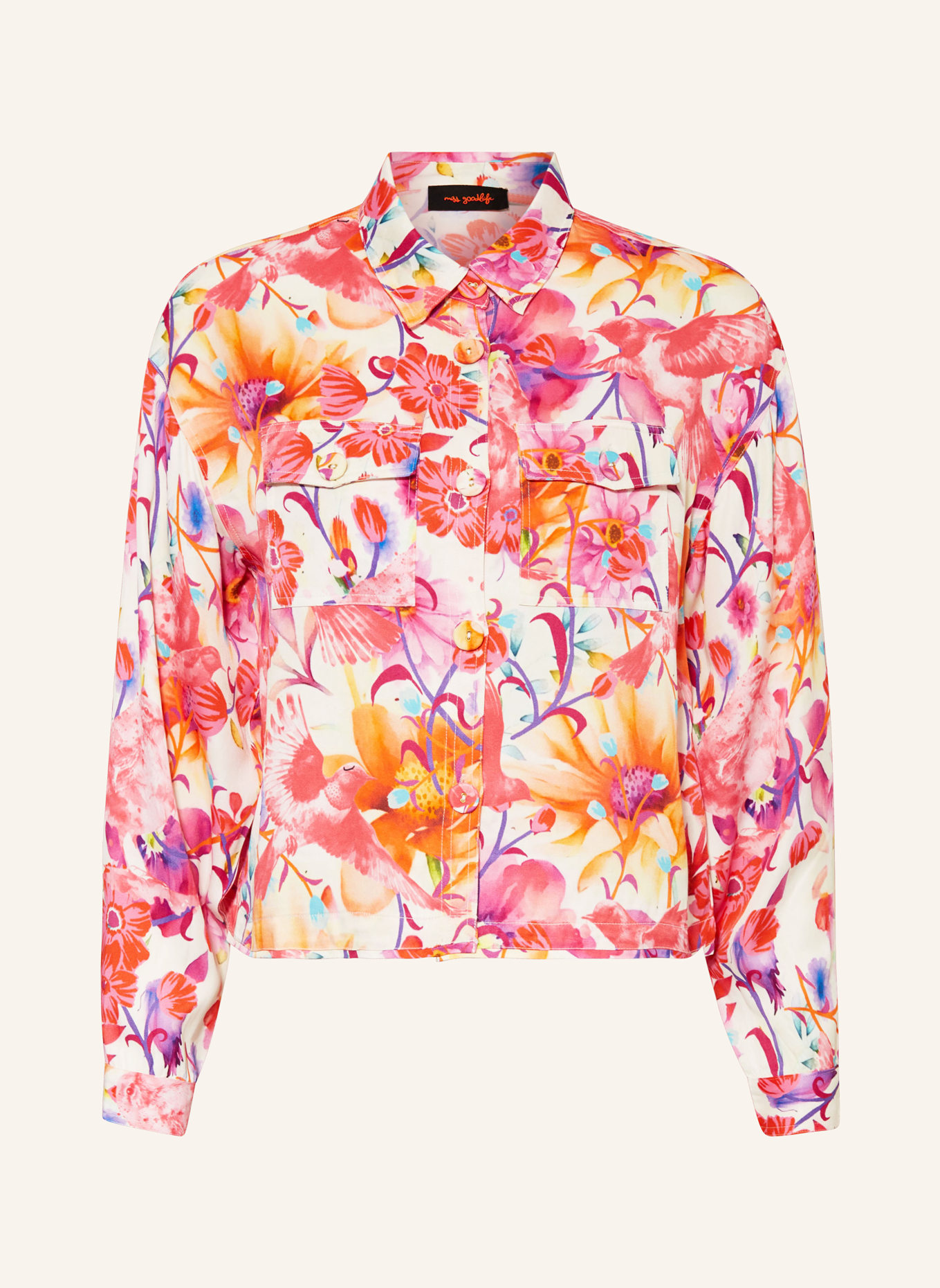 miss goodlife Shirt blouse, Color: PINK/ PURPLE/ ORANGE (Image 1)