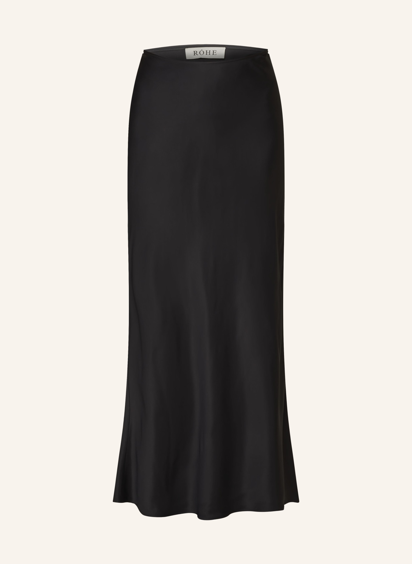 RÓHE Satin skirt, Color: BLACK (Image 1)