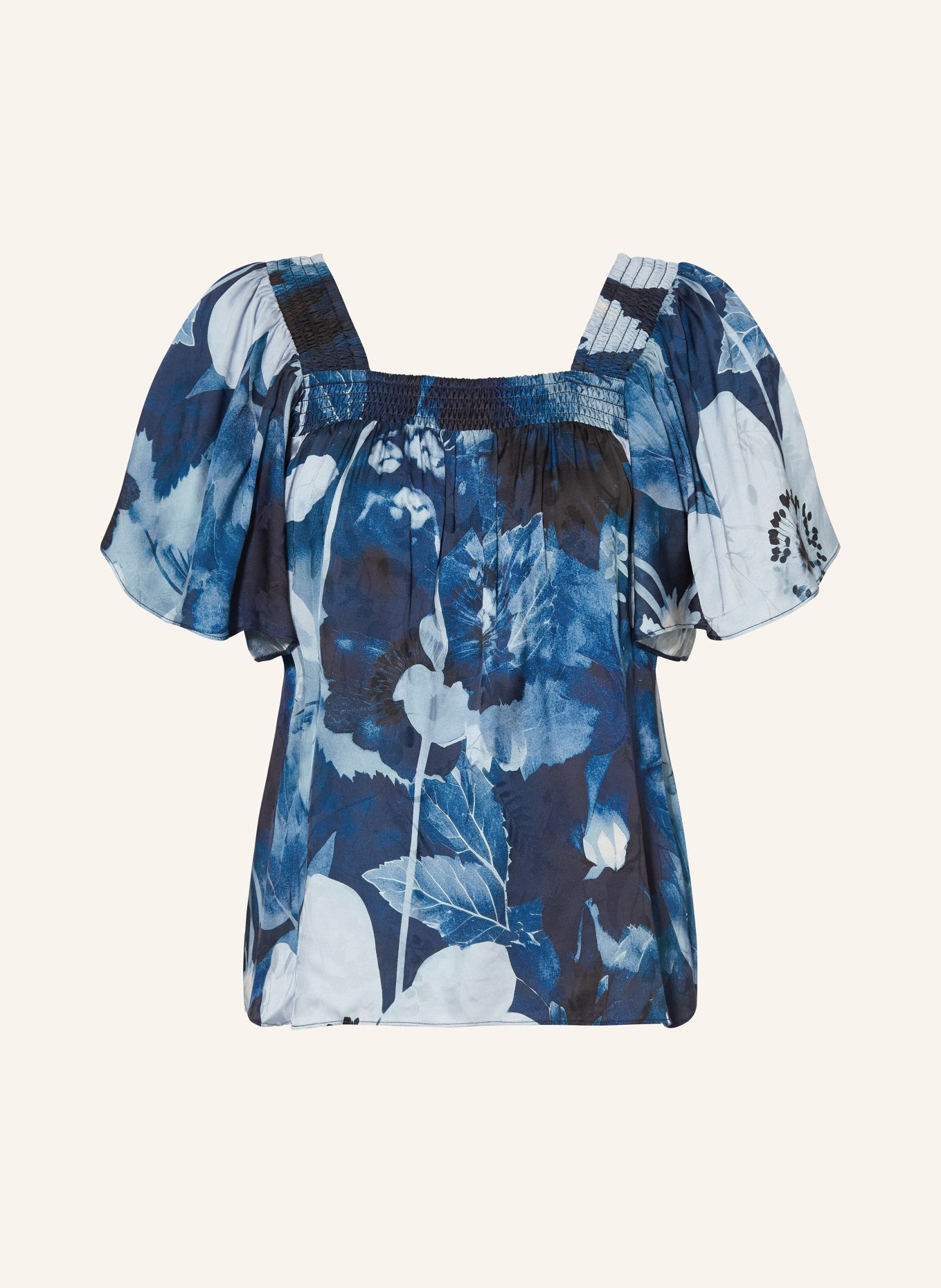 MOS MOSH Shirt blouse MMDARYNA, Color: DARK BLUE/ TEAL/ LIGHT BLUE (Image 1)