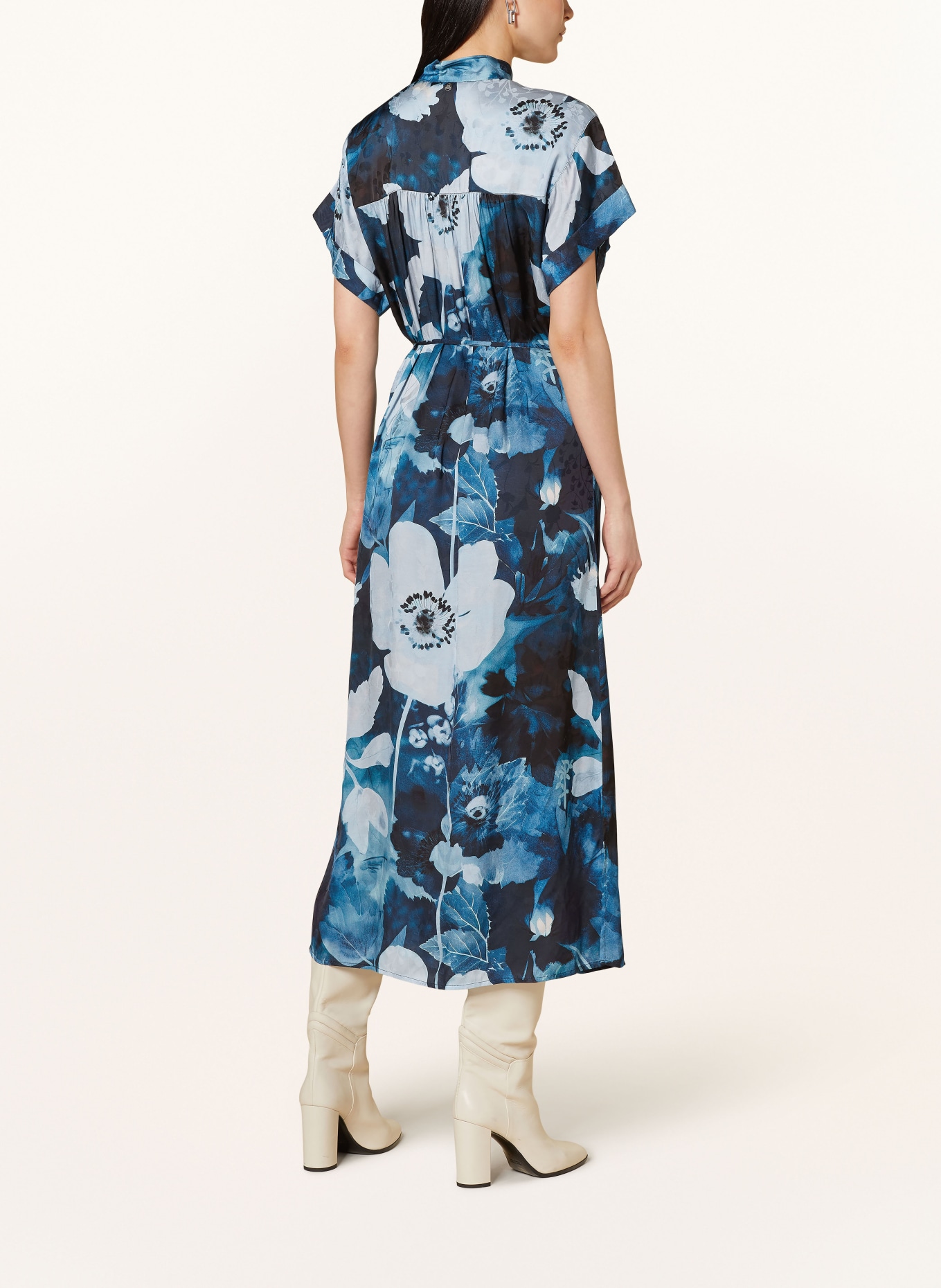 MOS MOSH Kleid MMLADIS: DUNKELBLAU / PETROL / HELLBLAU