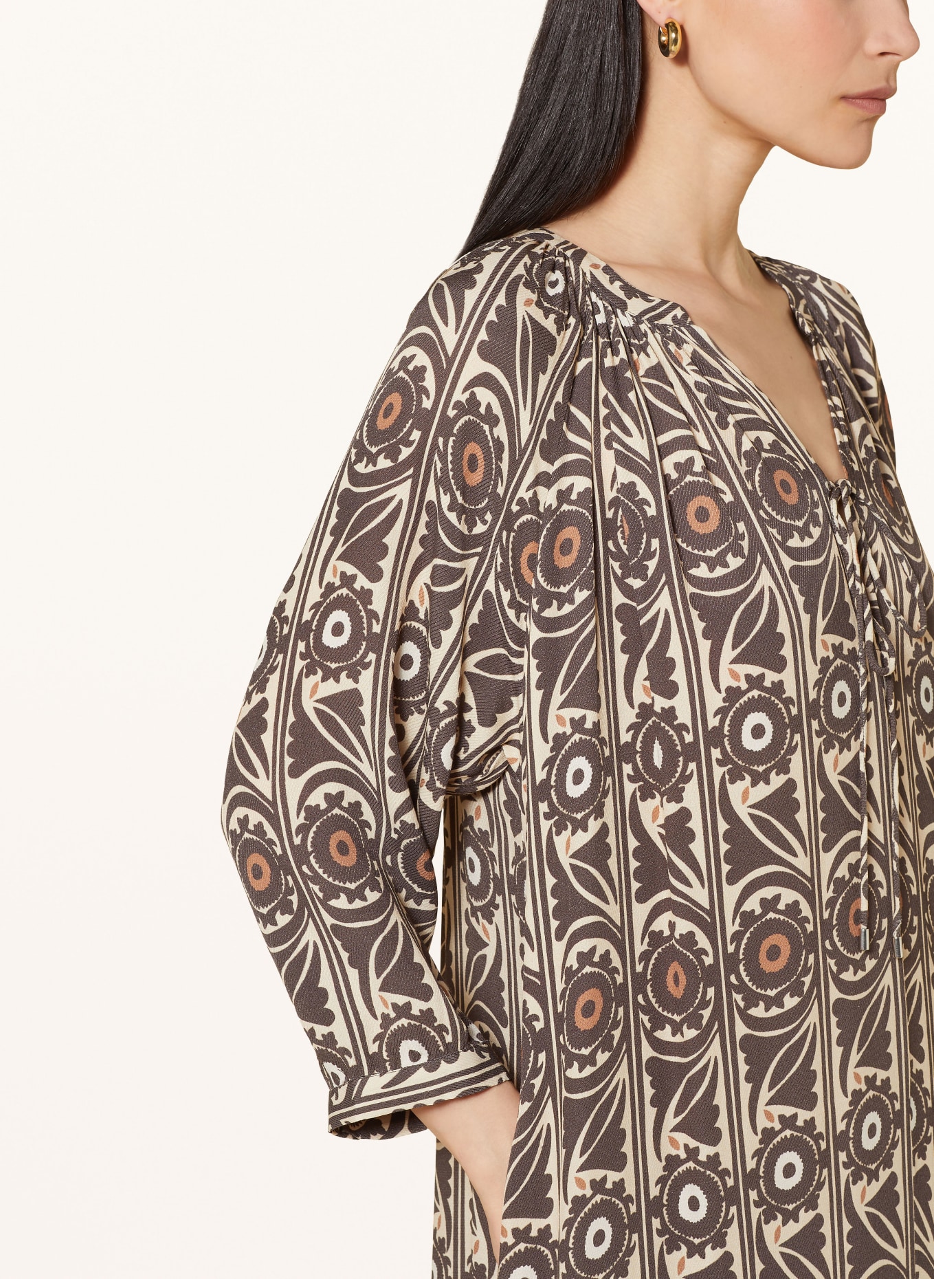 MOS MOSH Kleid MMJILLI: CREME/ KHAKI/ HELLBRAUN