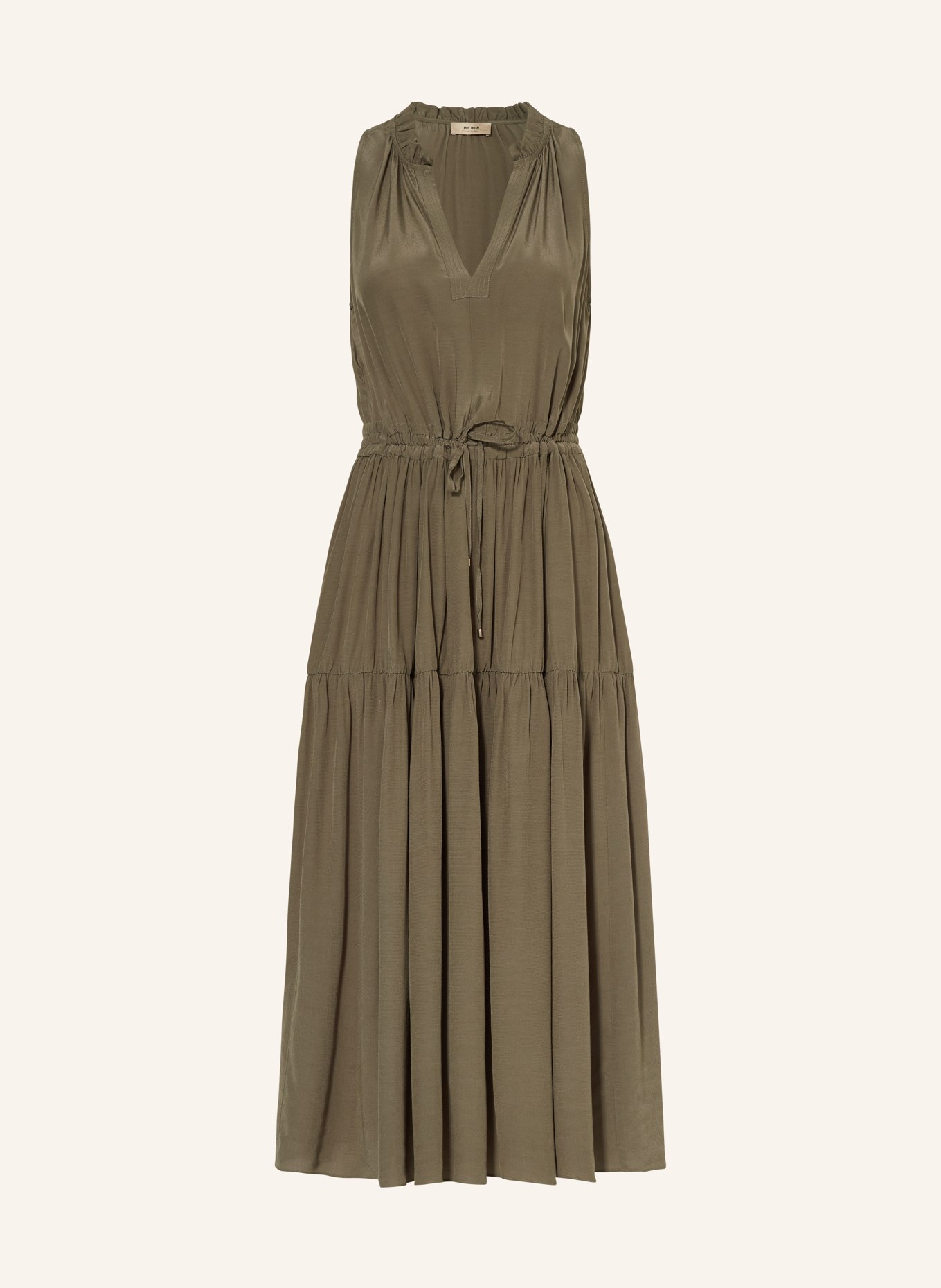 MOS MOSH Dress MMSABRI with ruffles, Color: OLIVE (Image 1)