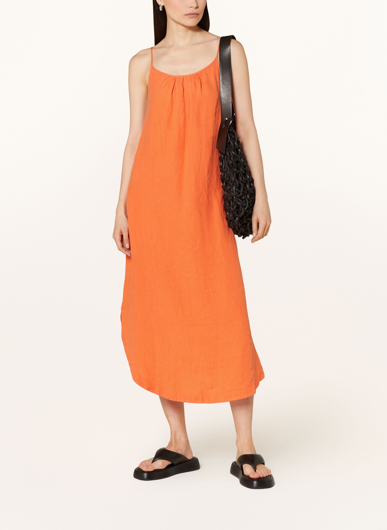 MOS MOSH Linen dress MMSHARI, Color: ORANGE (Image 2)