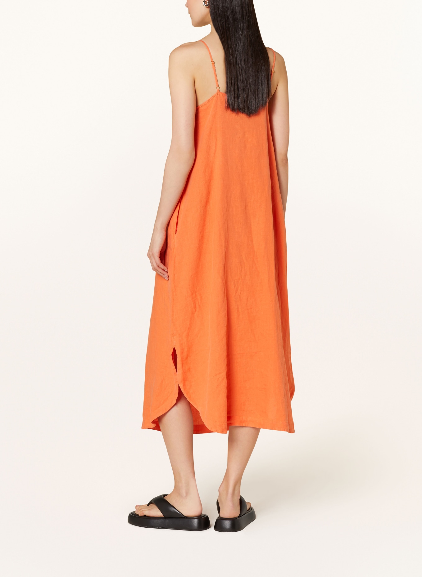 MOS MOSH Linen dress MMSHARI, Color: ORANGE (Image 3)