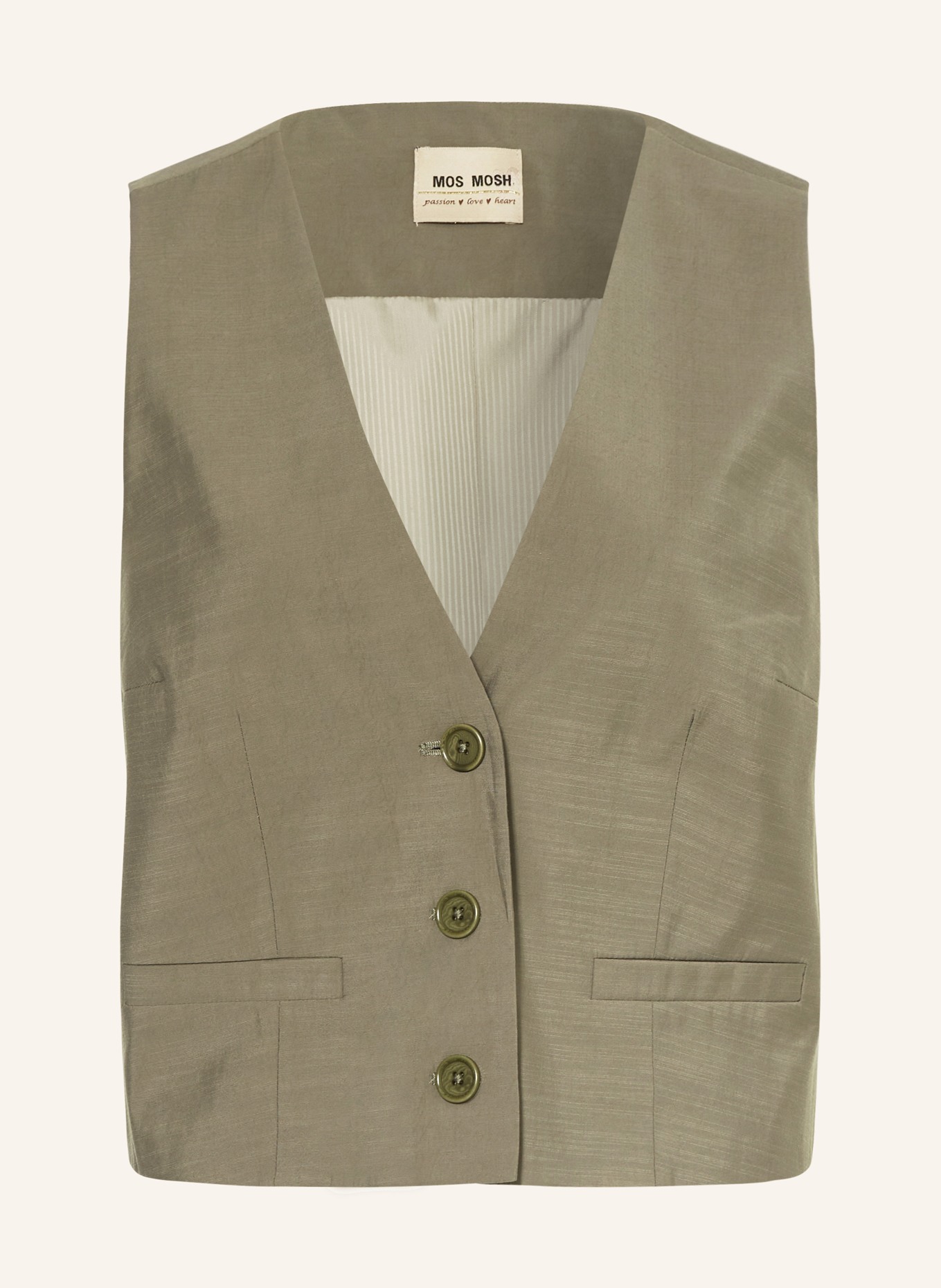MOS MOSH Blazer vest MMLUA, Color: OLIVE (Image 1)