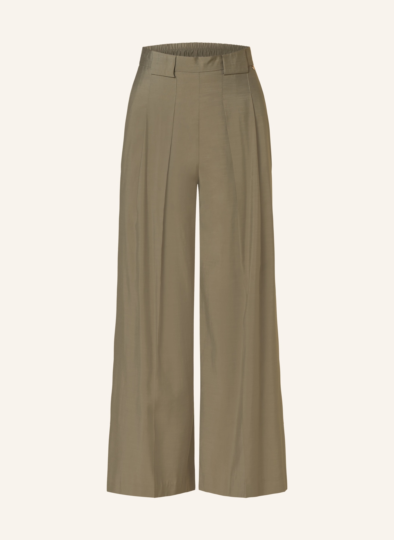 MOS MOSH Wide leg trousers MMTHEA, Color: OLIVE (Image 1)
