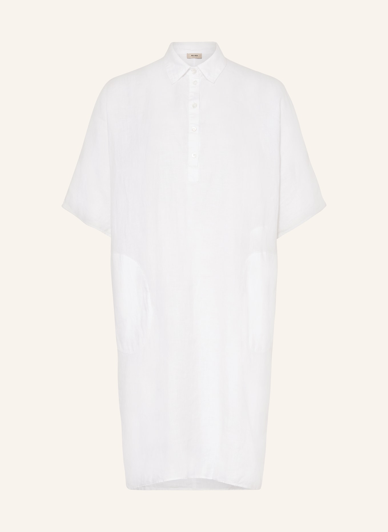 MOS MOSH Linen dress MMLOWANA, Color: WHITE (Image 1)