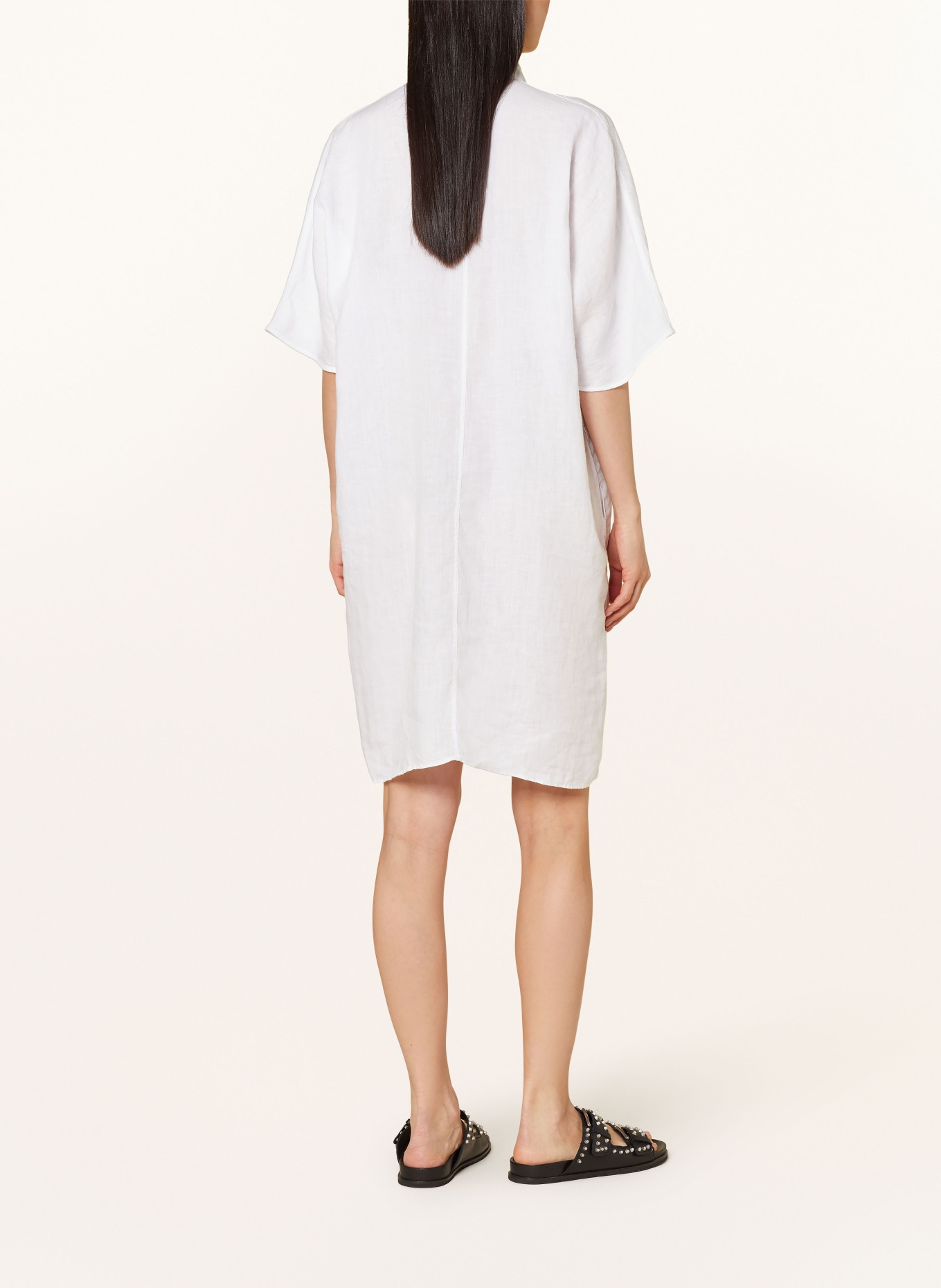 MOS MOSH Linen dress MMLOWANA, Color: WHITE (Image 3)