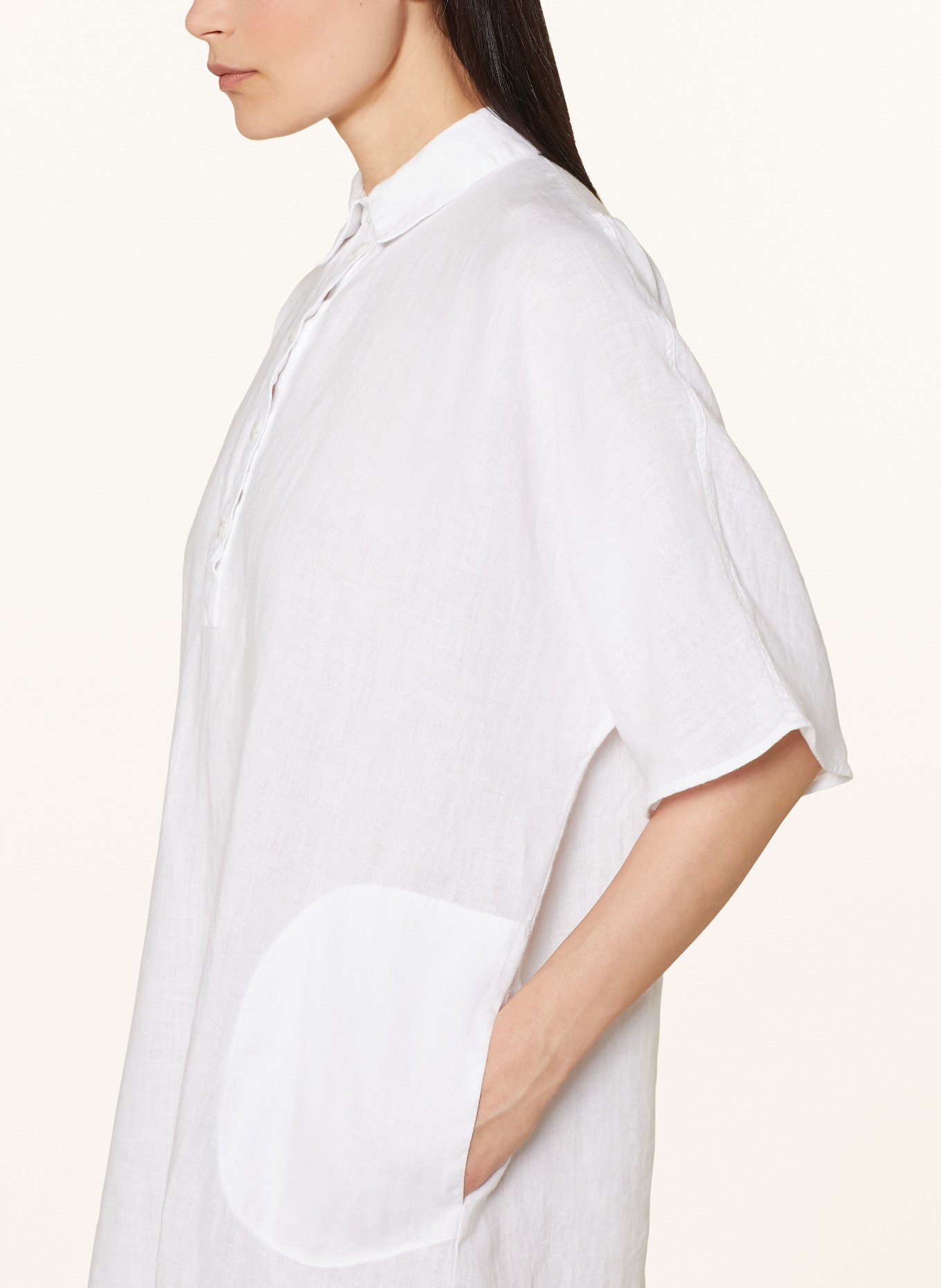 MOS MOSH Linen dress MMLOWANA, Color: WHITE (Image 4)