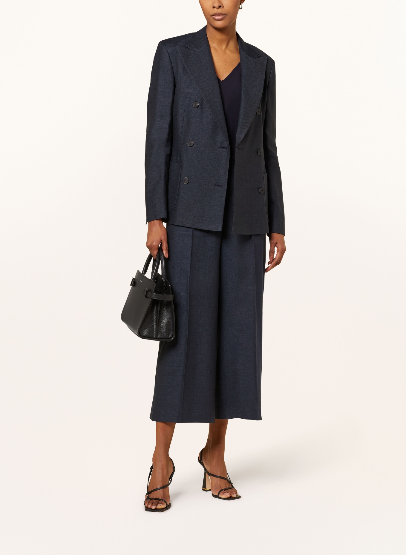 windsor. Blazer with linen, Color: 415 Navy                       415 (Image 2)