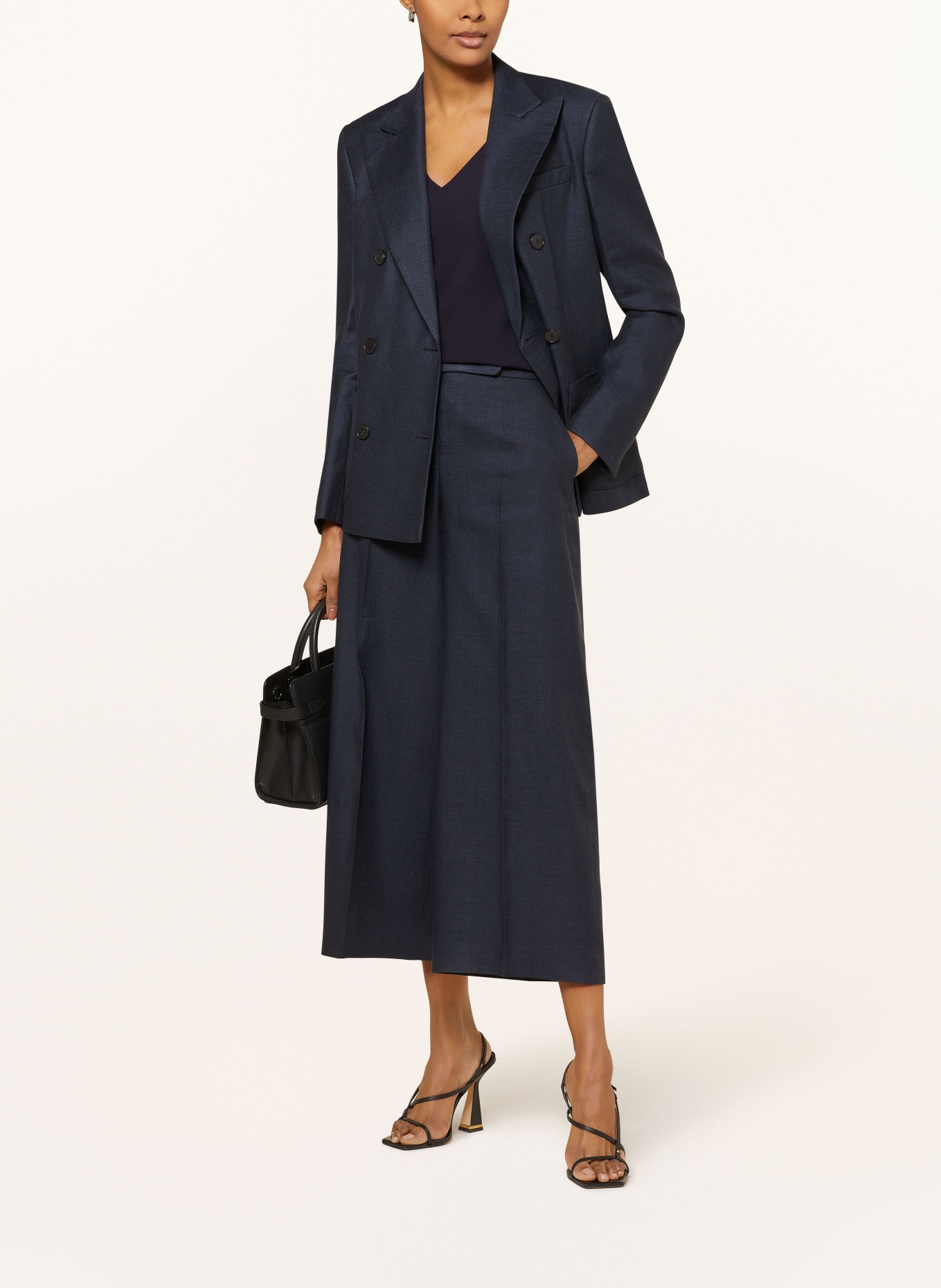 windsor. Culottes with linen, Color: 415 Navy 415 (Image 2)