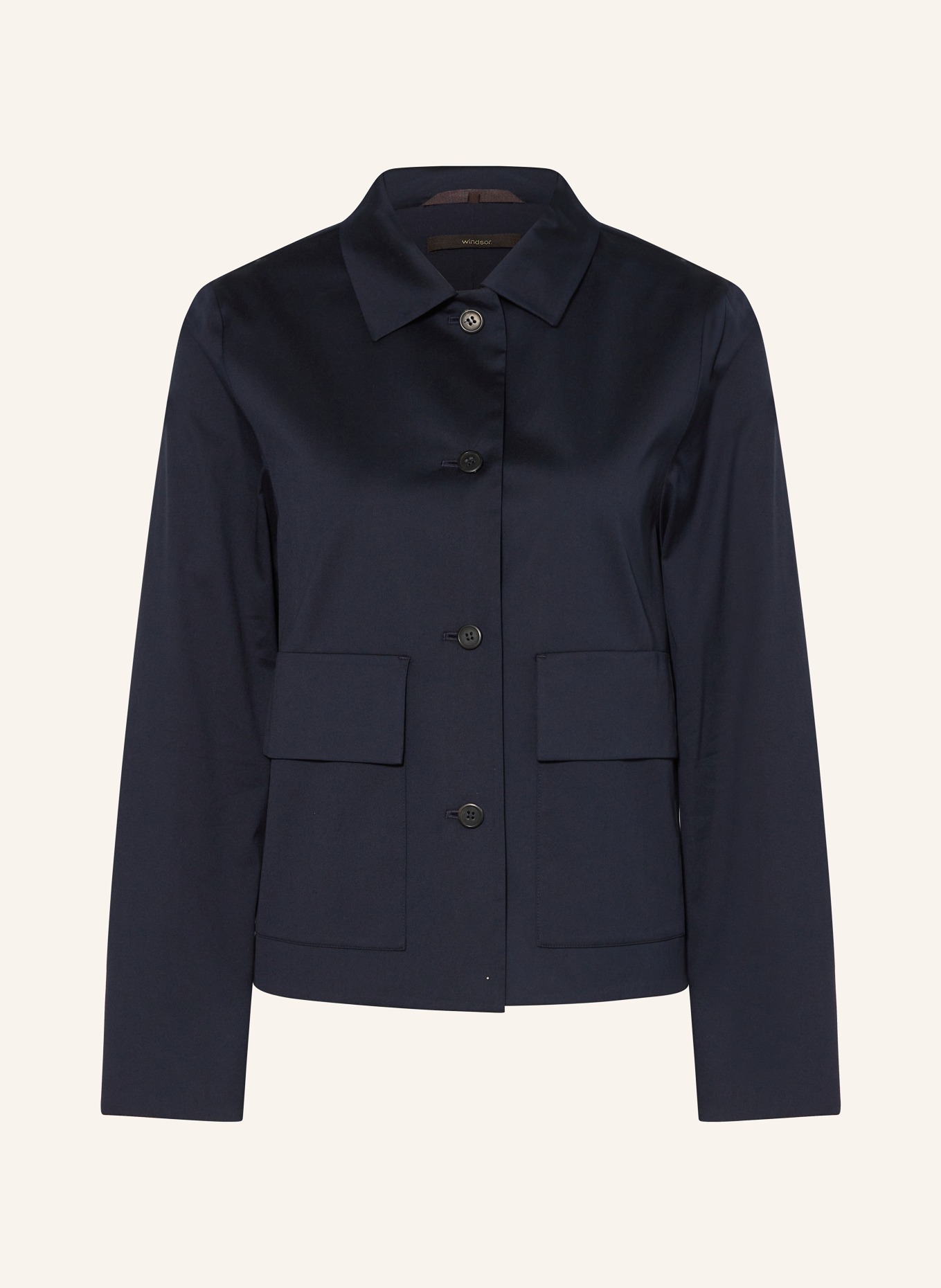 windsor. Boxy jacket, Color: DARK BLUE (Image 1)