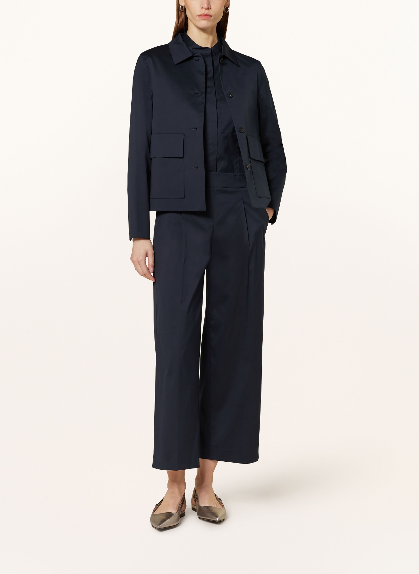 windsor. Boxy jacket, Color: DARK BLUE (Image 2)