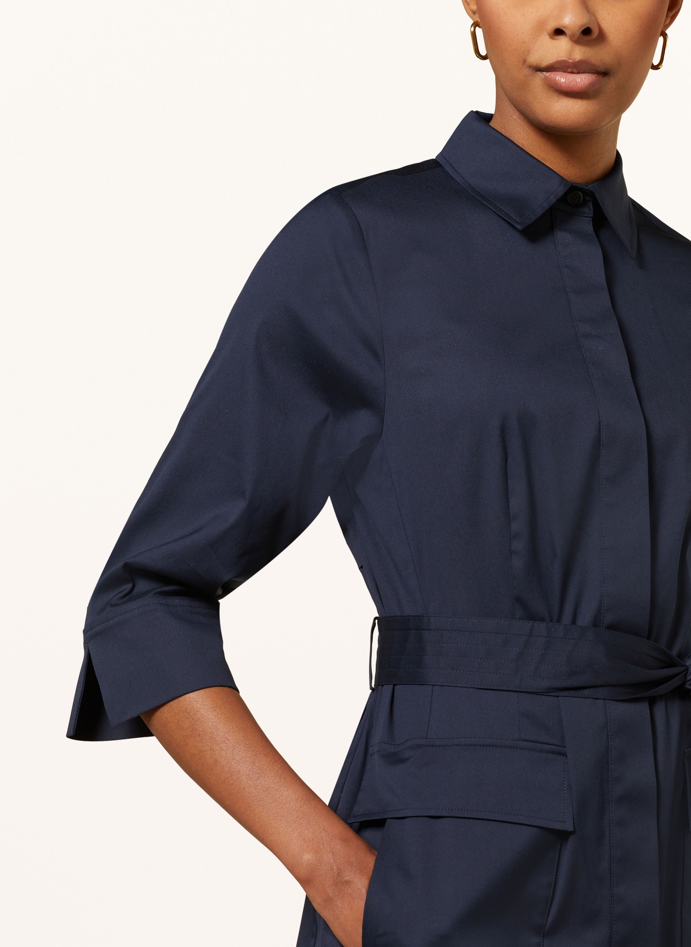 windsor. Shirt dress with 3/4 sleeves, Color: 415 Navy                       415 (Image 4)