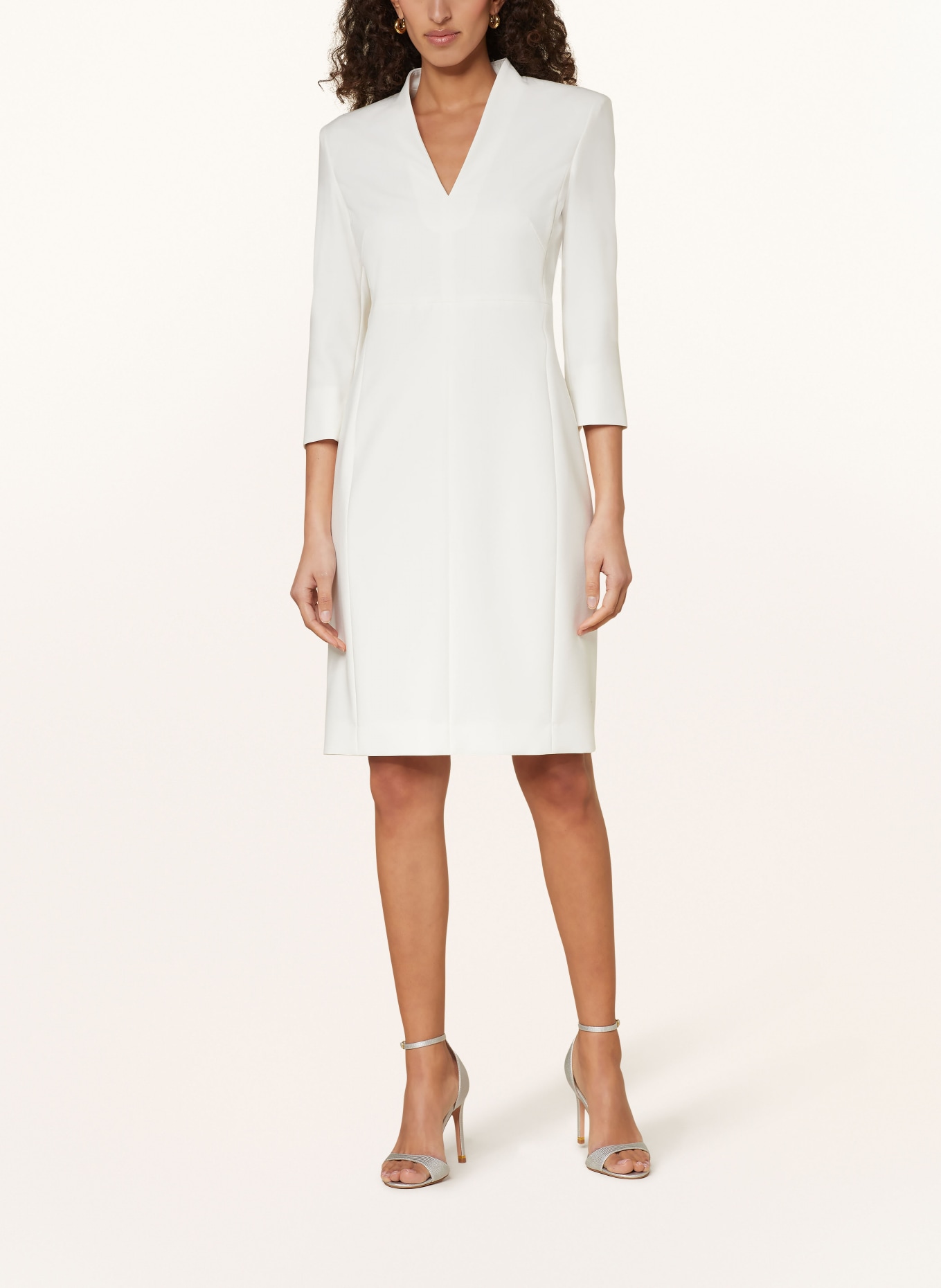 windsor. Dress with 3/4 sleeves, Color: WHITE (Image 2)