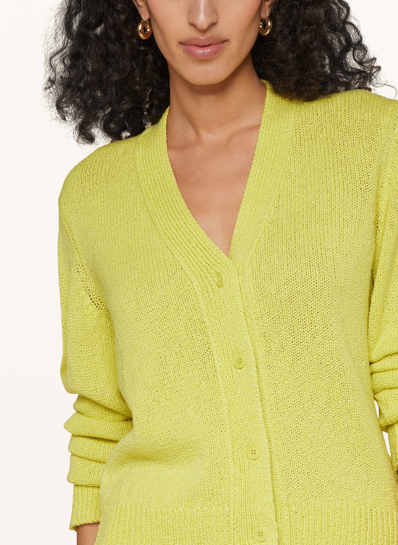 windsor. Cardigan, Color: LIGHT YELLOW (Image 4)