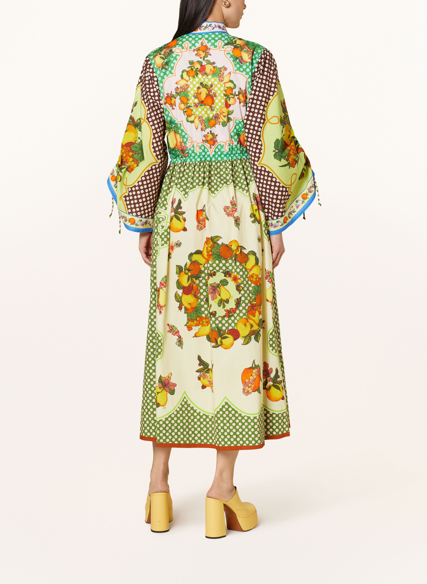 ALÉMAIS Košilové šaty LEMONIS, Barva: BÍLÁ/ ŽLUTÁ/ ZELENÁ (Obrázek 3)