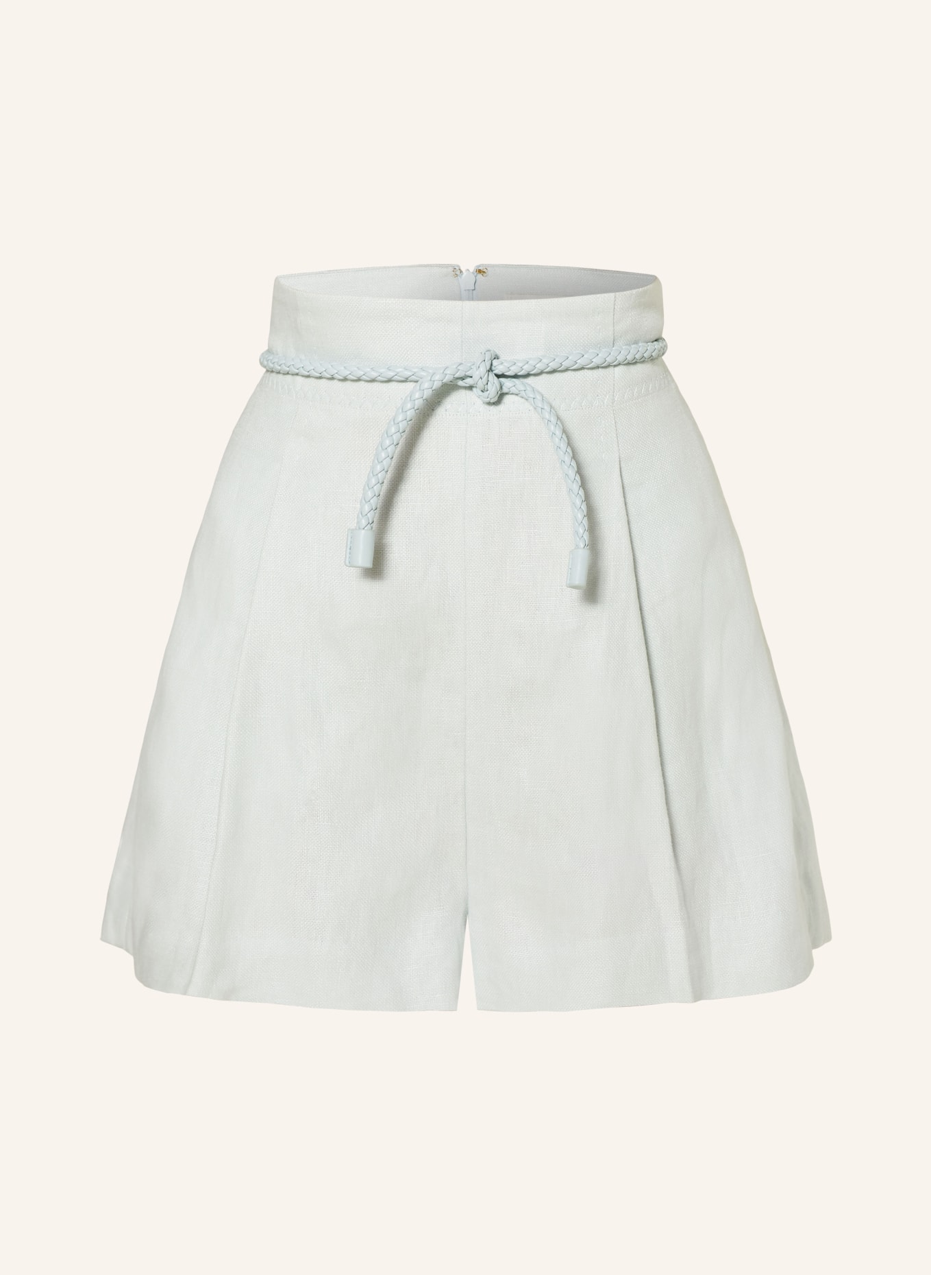 ZIMMERMANN Linen shorts NATURA, Color: MINT (Image 1)