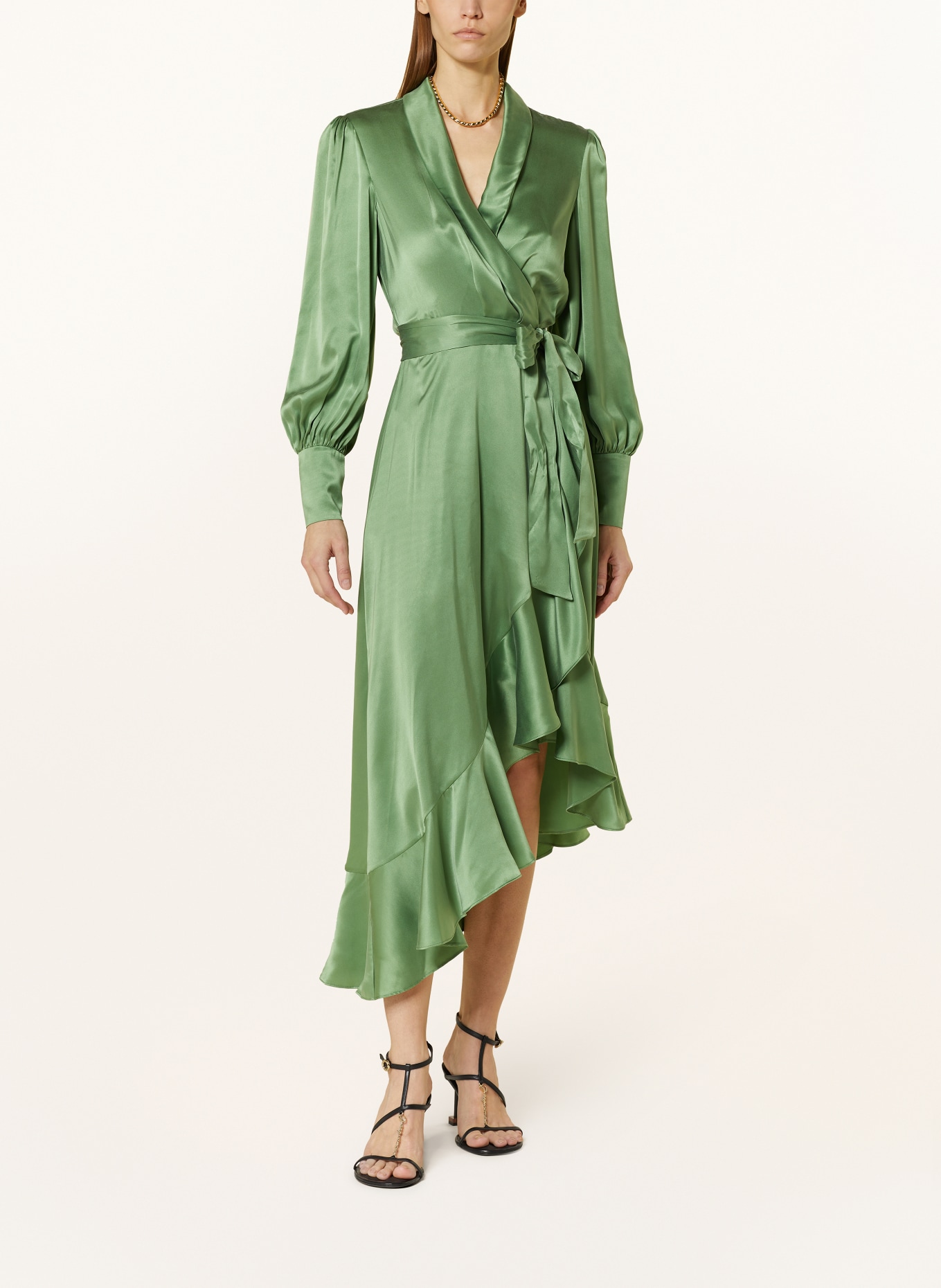 ZIMMERMANN Wrap dress made of silk, Color: MATC Matcha (Image 2)