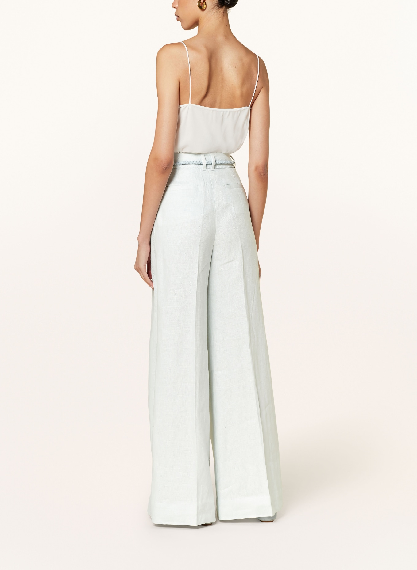 ZIMMERMANN Wide leg trousers NATURA made of linen, Color: MINT (Image 3)