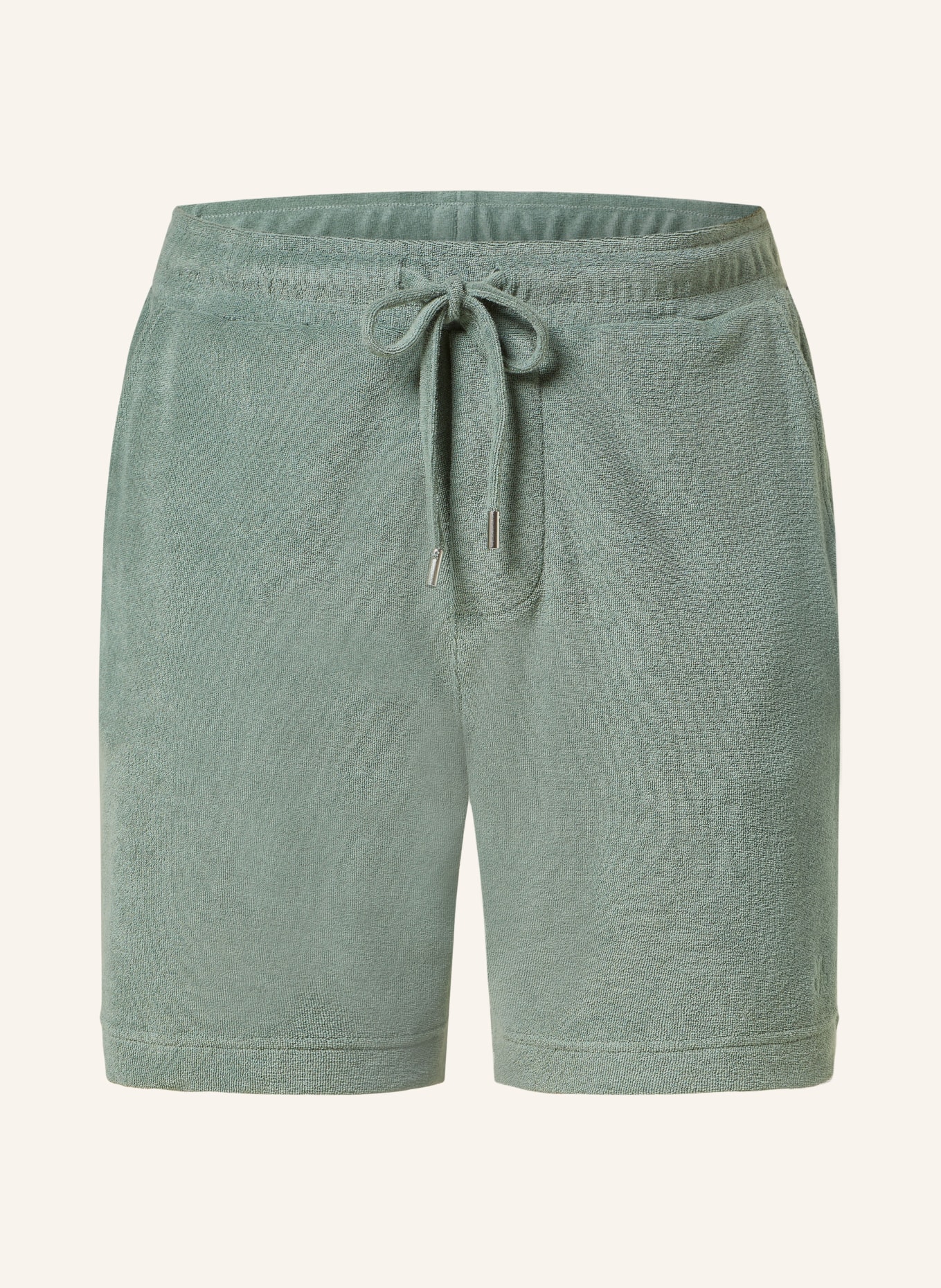 Marc O'Polo Lounge shorts in terry, Color: GREEN (Image 1)