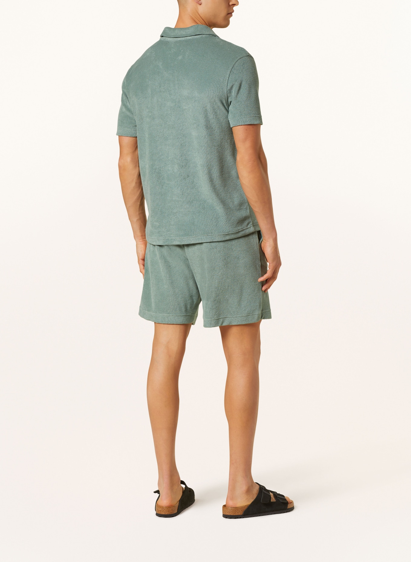 Marc O'Polo Lounge shorts in terry, Color: GREEN (Image 3)