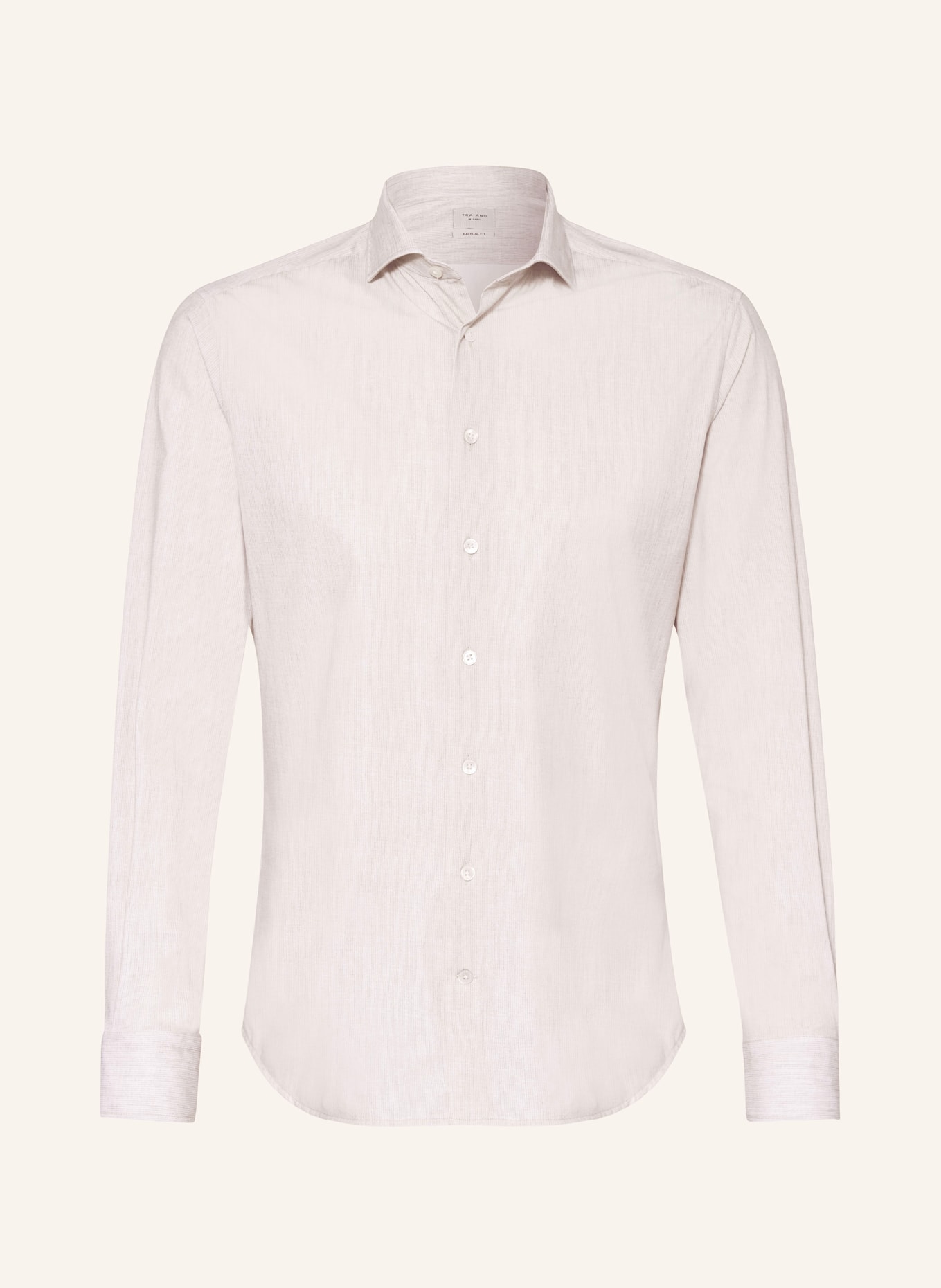 TRAIANO Jerseyhemd ROSSINI Radical Fit, Farbe: BEIGE (Bild 1)