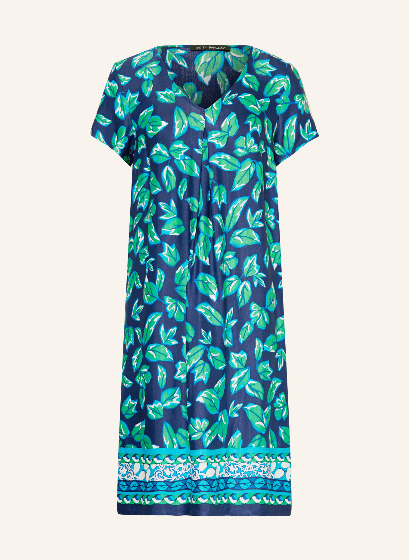 Betty Barclay Dress, Color: DARK BLUE/ LIGHT BLUE/ GREEN (Image 1)