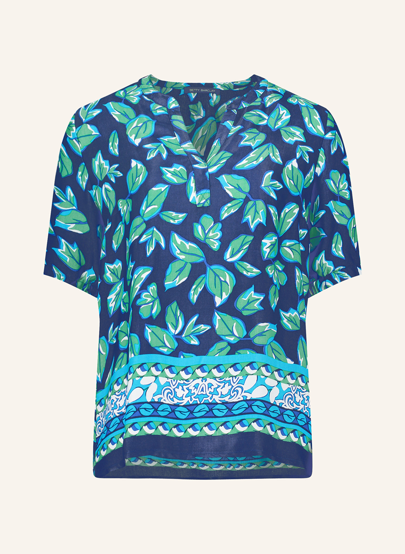 Betty Barclay Shirt blouse, Color: BLUE/ GREEN (Image 1)