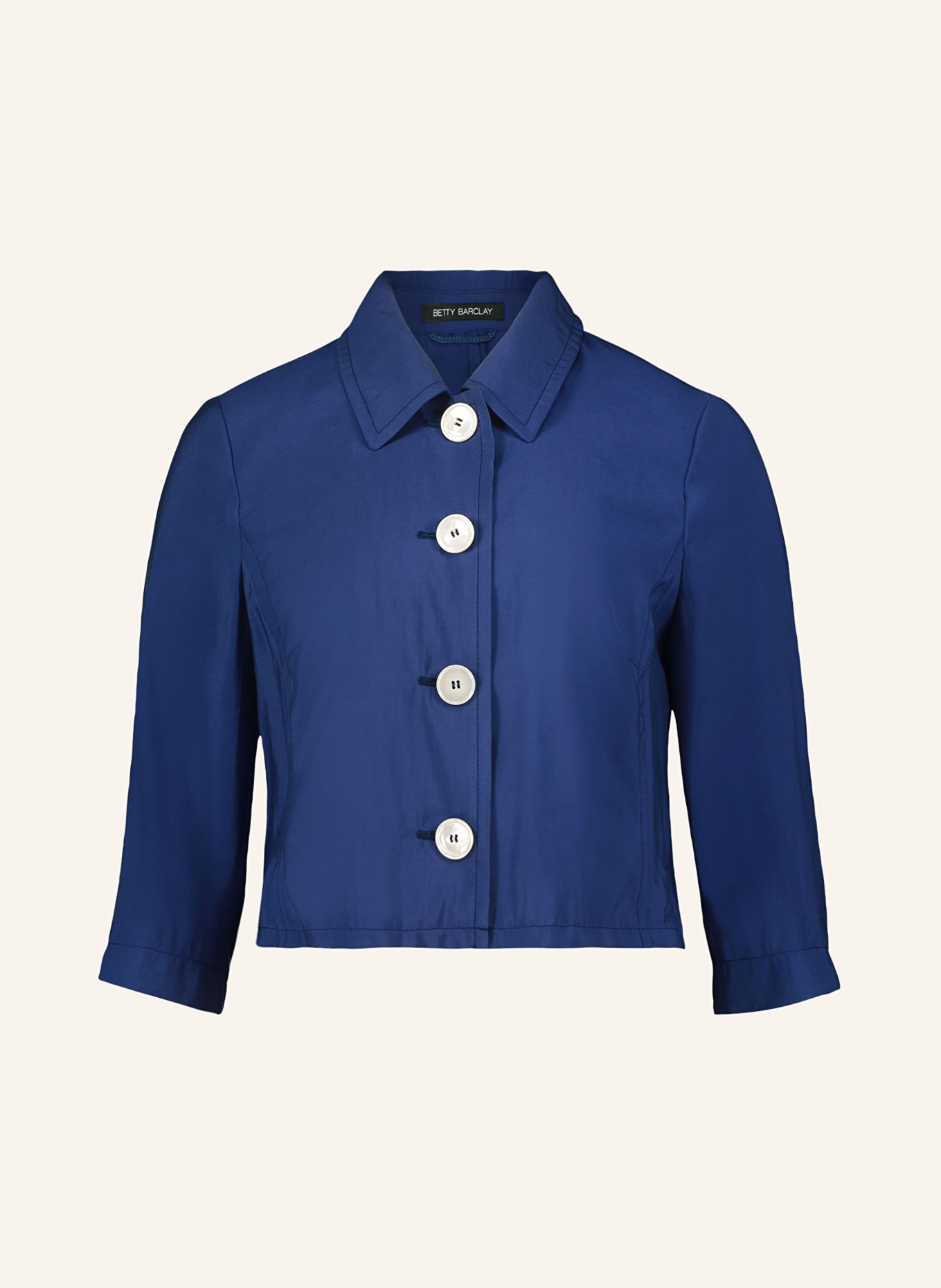 Betty Barclay Boxy jacket with 3/4 sleeves, Color: DARK BLUE (Image 1)