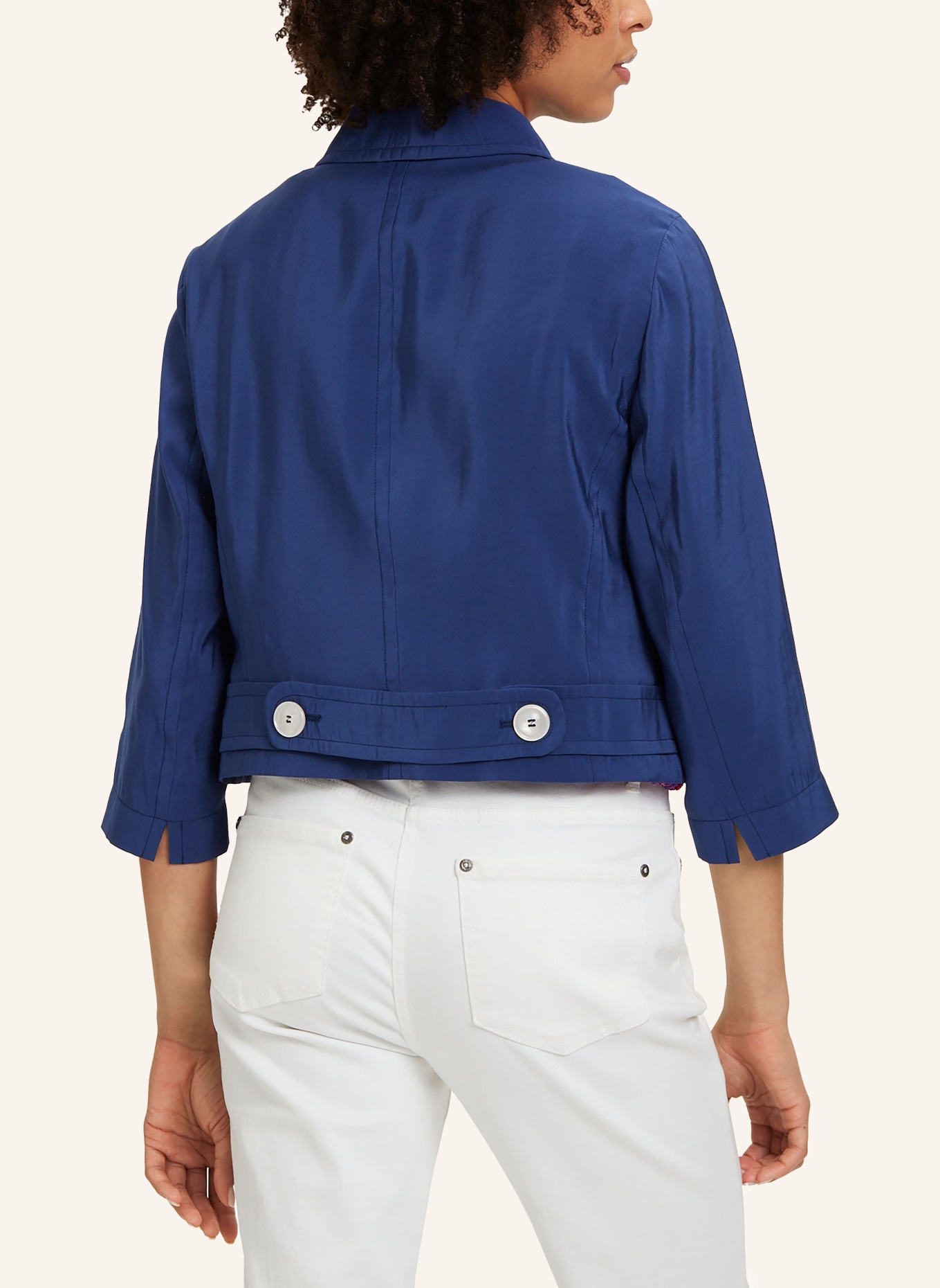 Betty Barclay Boxy jacket with 3/4 sleeves, Color: DARK BLUE (Image 3)