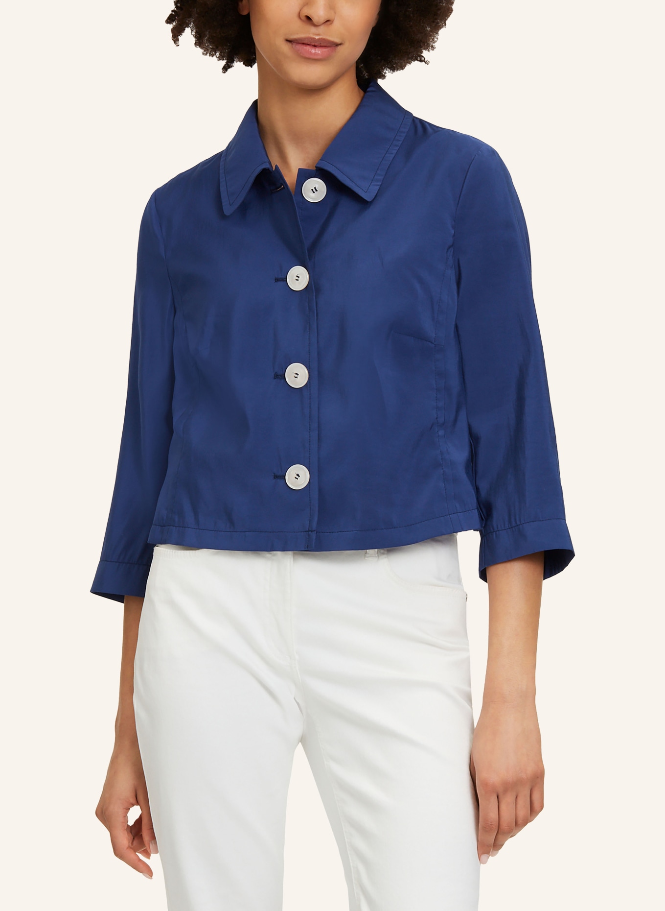 Betty Barclay Boxy jacket with 3/4 sleeves, Color: DARK BLUE (Image 4)