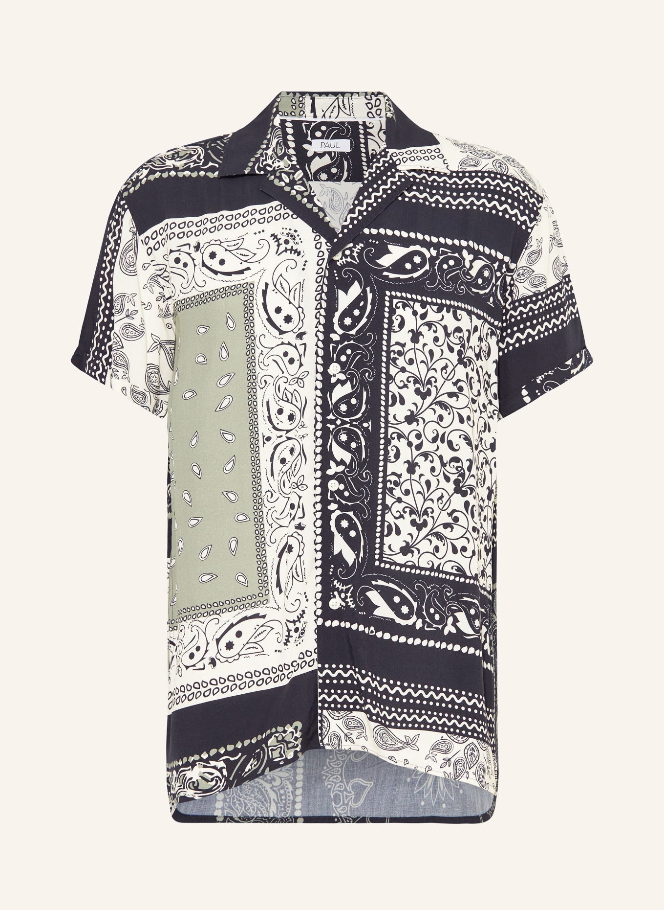 PAUL Resorthemd Regular Fit, Farbe: DUNKELBLAU/ ECRU/ OLIV (Bild 1)