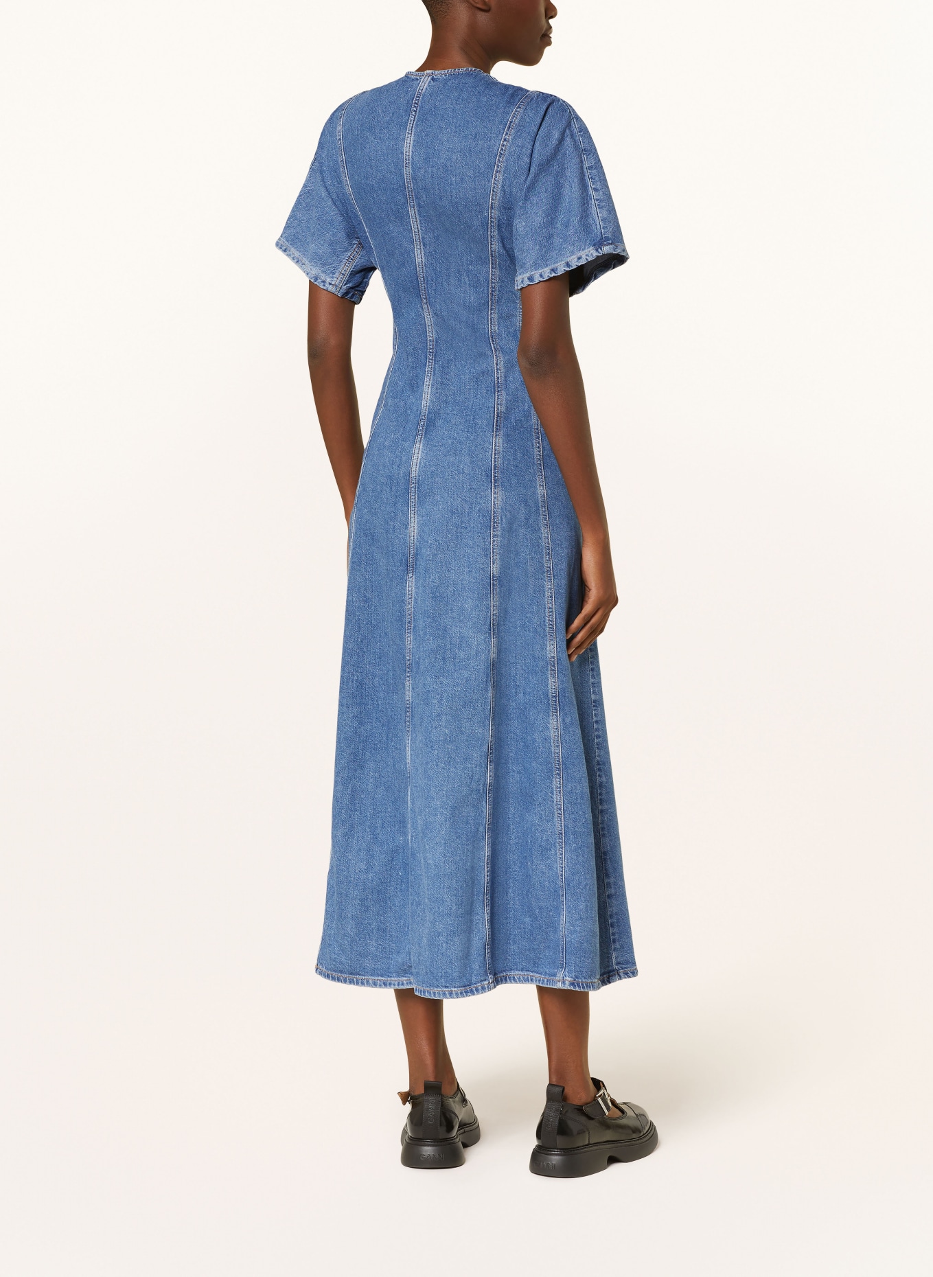 GANNI Denim dress, Color: BLUE (Image 3)