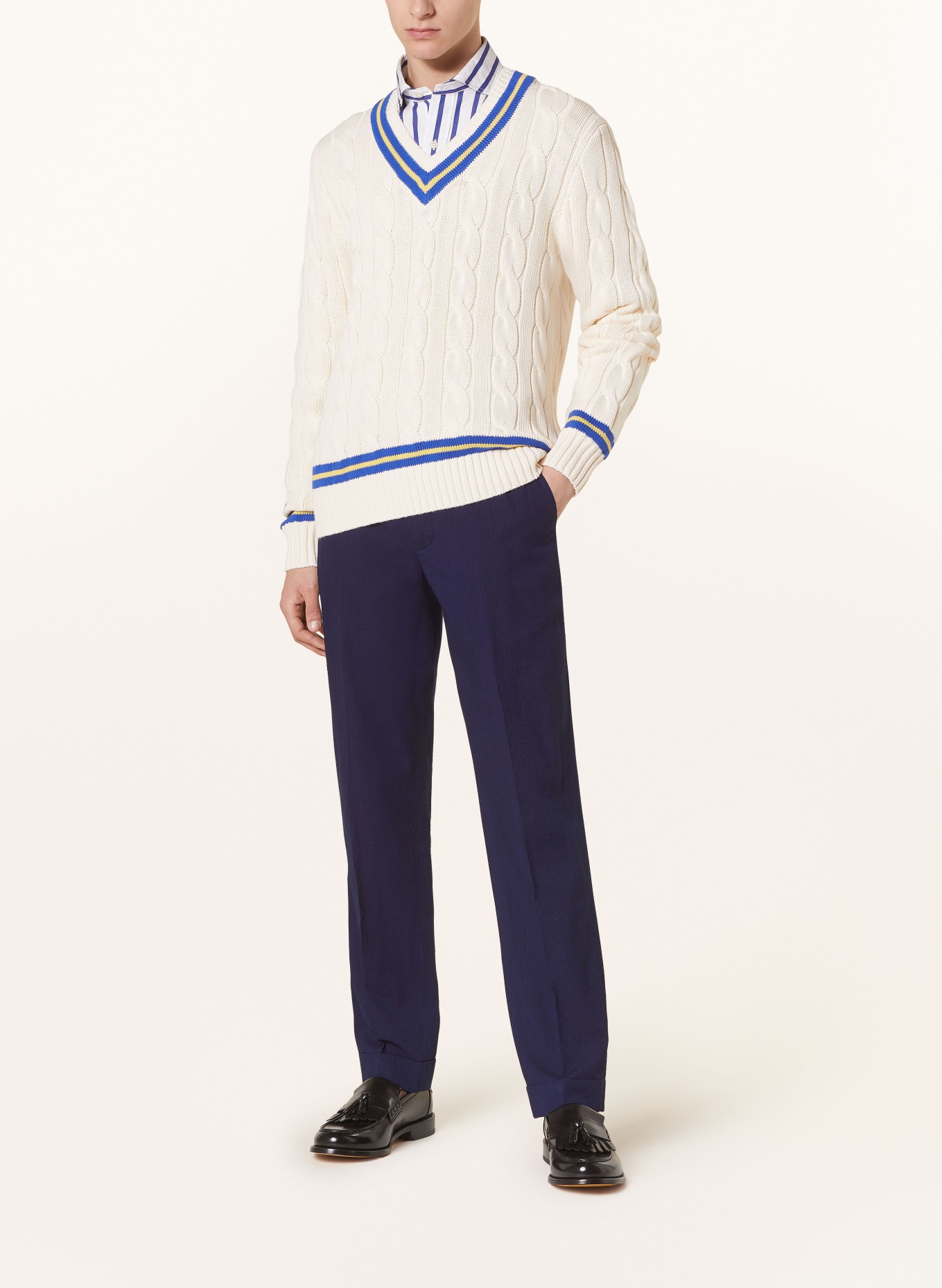 POLO RALPH LAUREN Pullover, Farbe: CREME/ BLAU/ GELB (Bild 2)