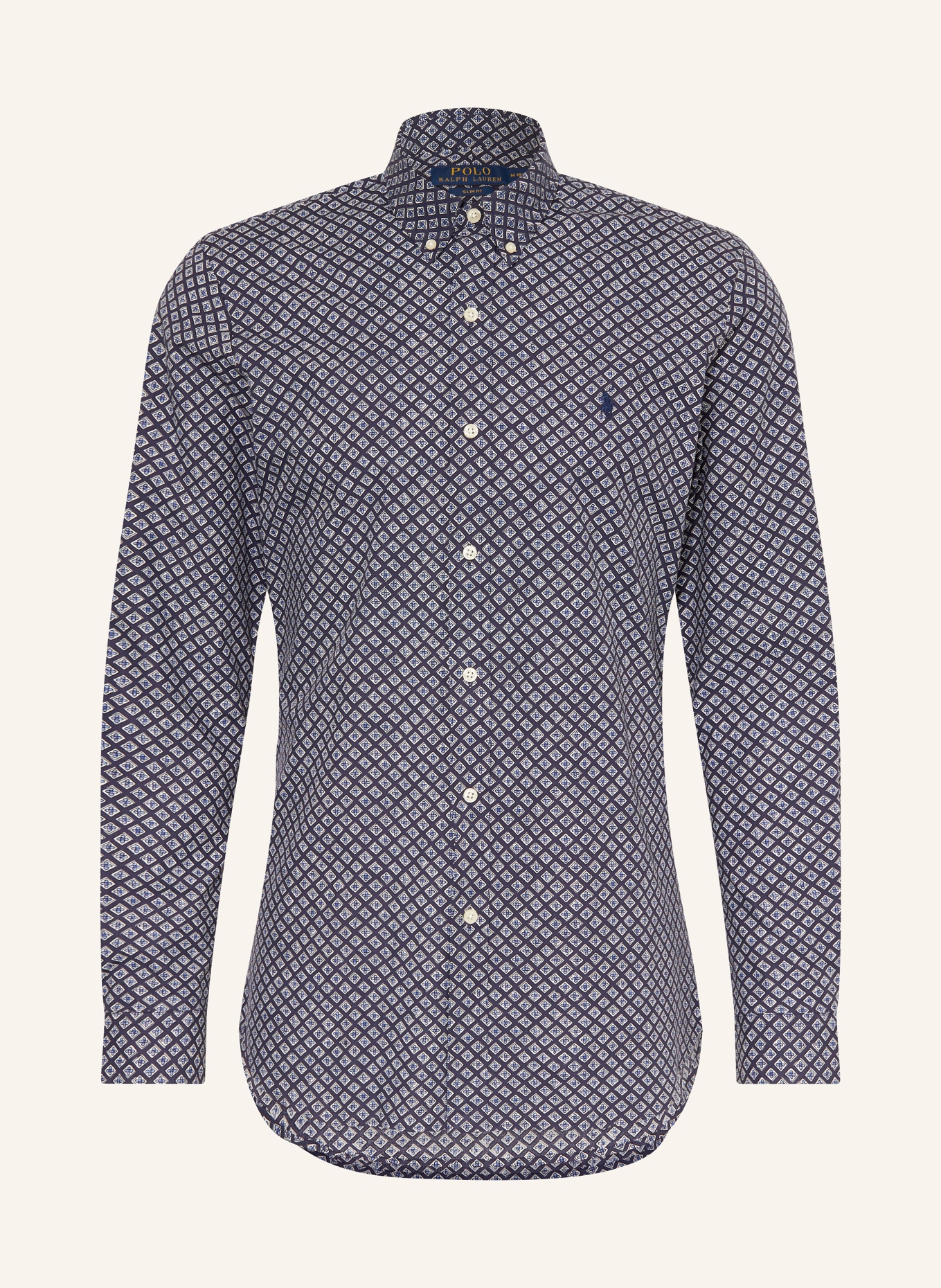 POLO RALPH LAUREN Hemd Slim Fit, Farbe: DUNKELBLAU/ WEISS (Bild 1)