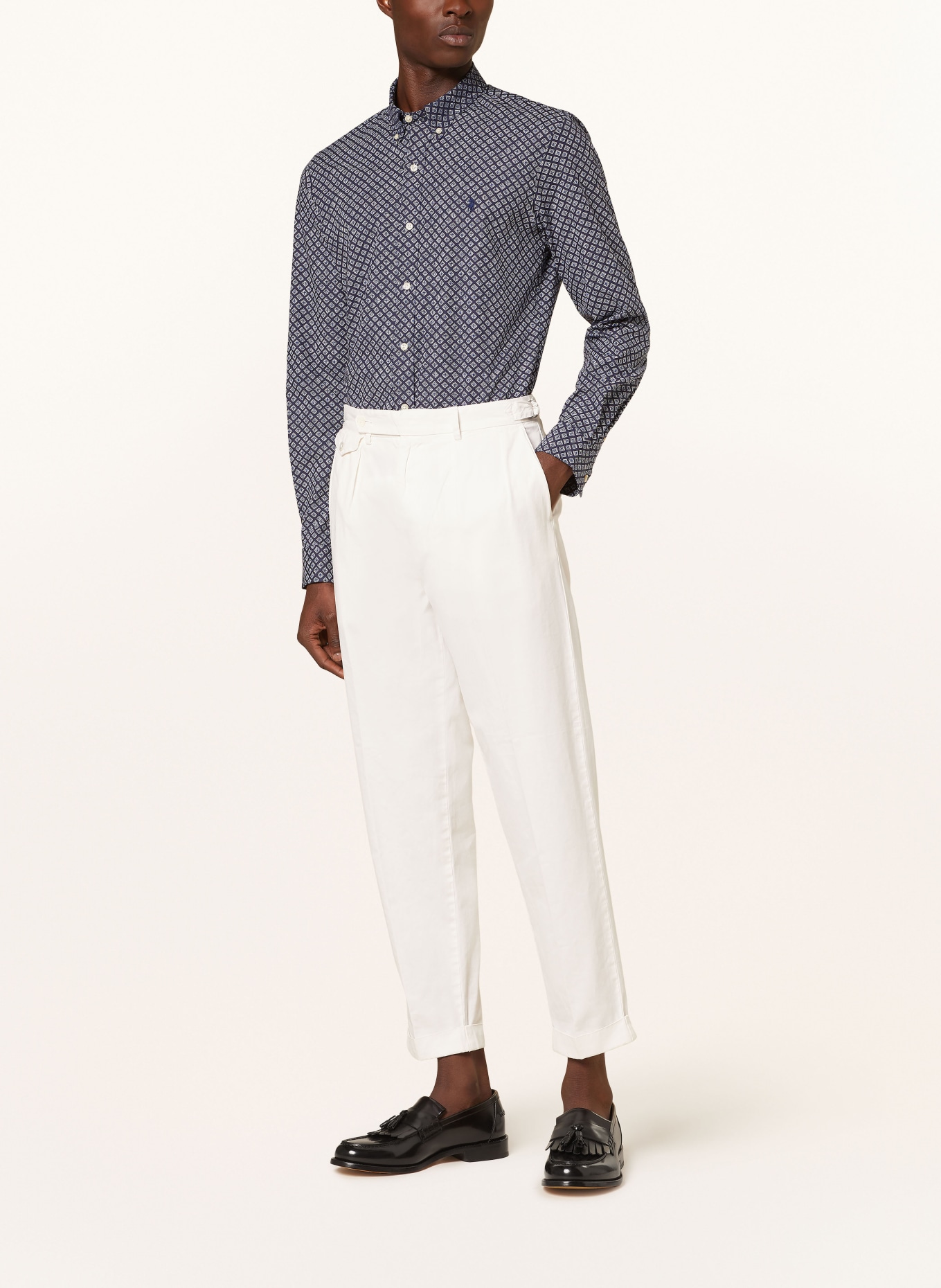 POLO RALPH LAUREN Shirt slim fit, Color: DARK BLUE/ WHITE (Image 2)