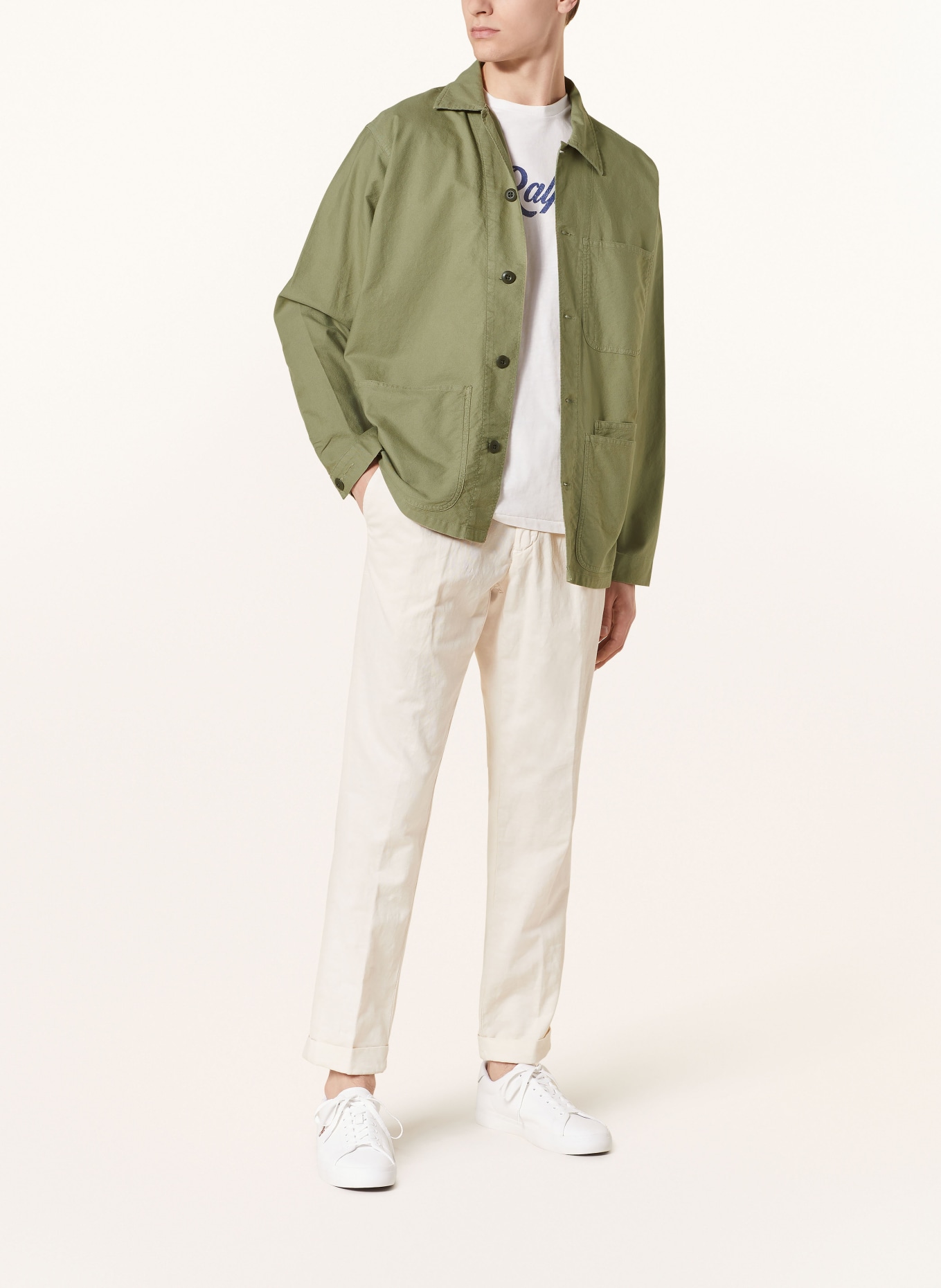 POLO RALPH LAUREN Overshirt, Color: OLIVE (Image 2)
