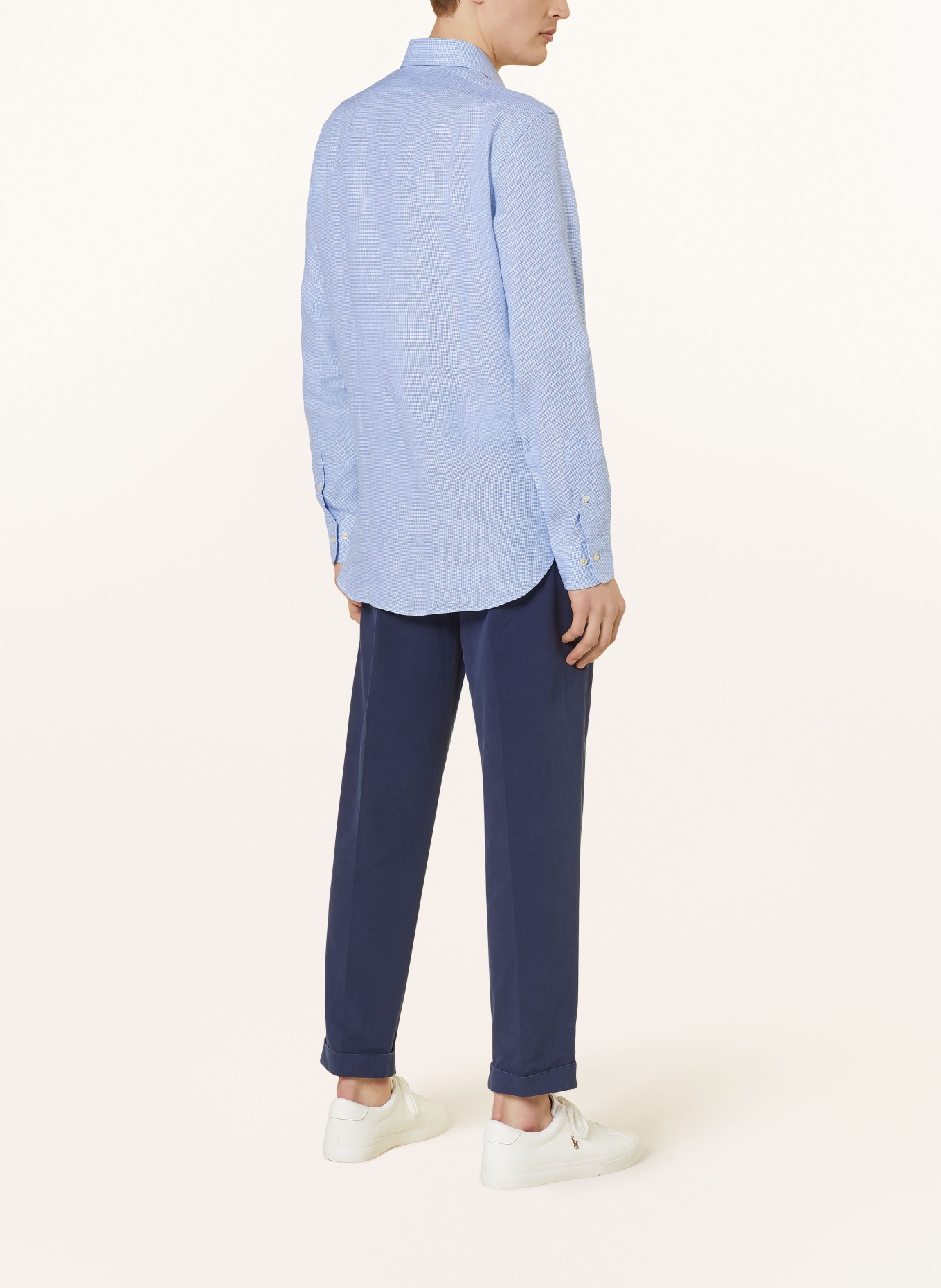 POLO RALPH LAUREN Linen shirt slim fit, Color: BLUE/ WHITE (Image 3)