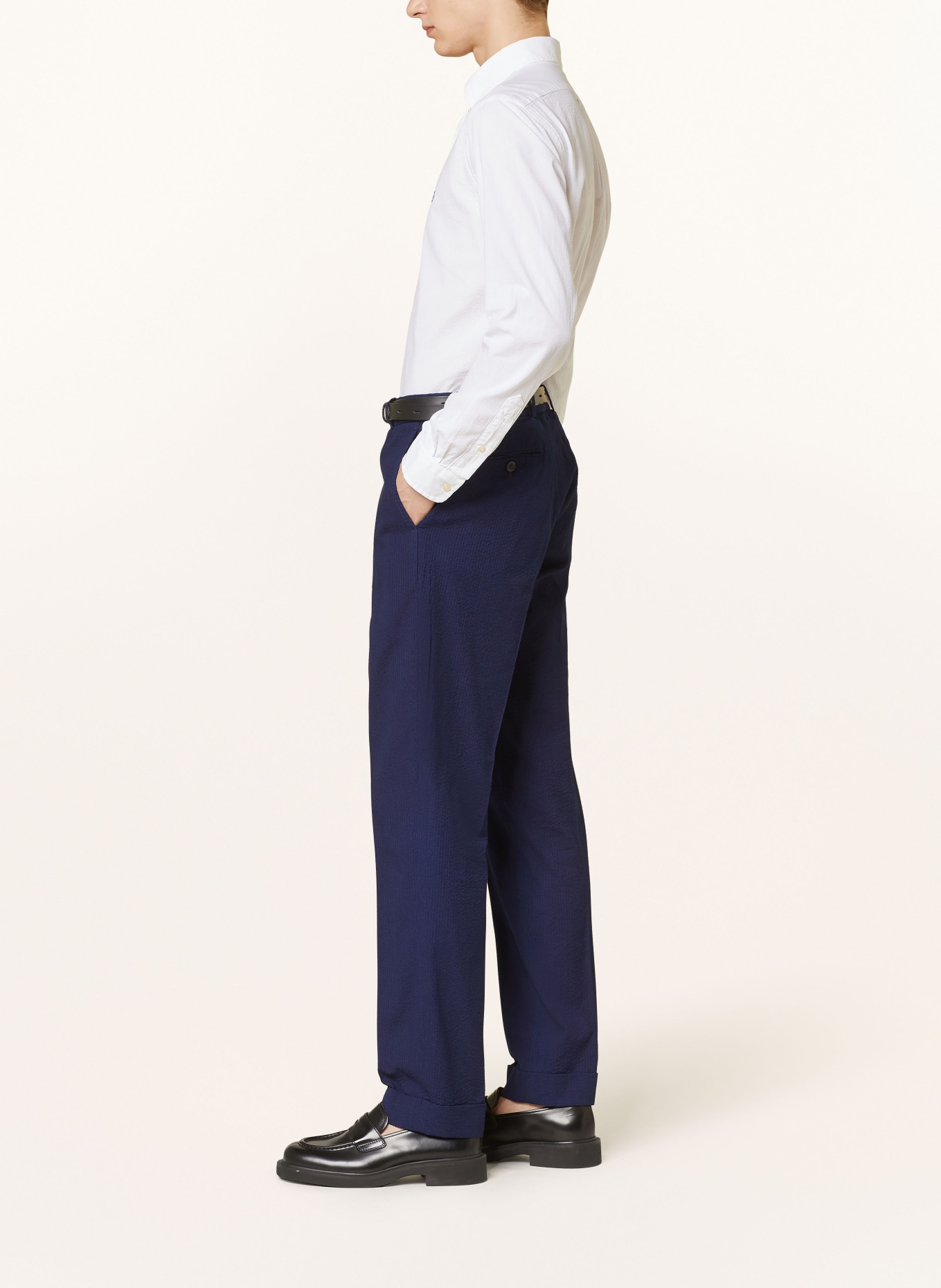 POLO RALPH LAUREN Spodnie garniturowe regular fit, Kolor: 001 BRIGHT BLUE/WHITE (Obrazek 5)