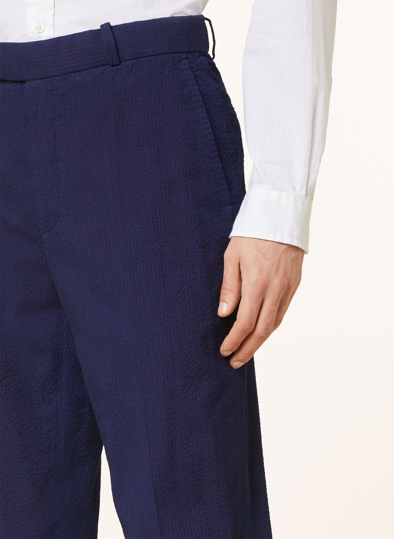 POLO RALPH LAUREN Spodnie garniturowe regular fit, Kolor: 001 BRIGHT BLUE/WHITE (Obrazek 6)