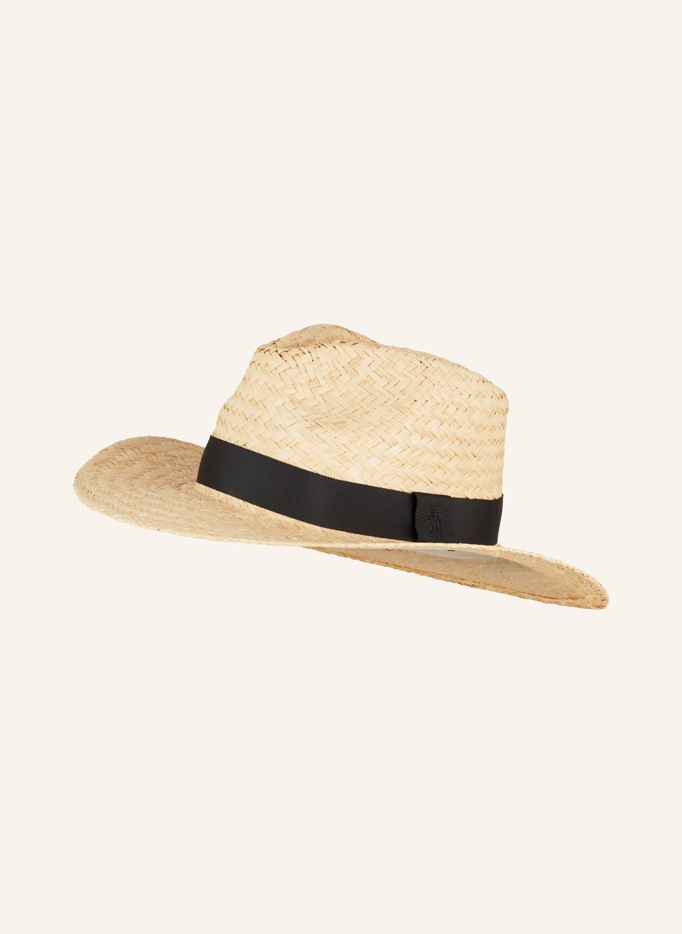 POLO RALPH LAUREN Straw hat, Color: LIGHT BROWN/ BLACK (Image 1)