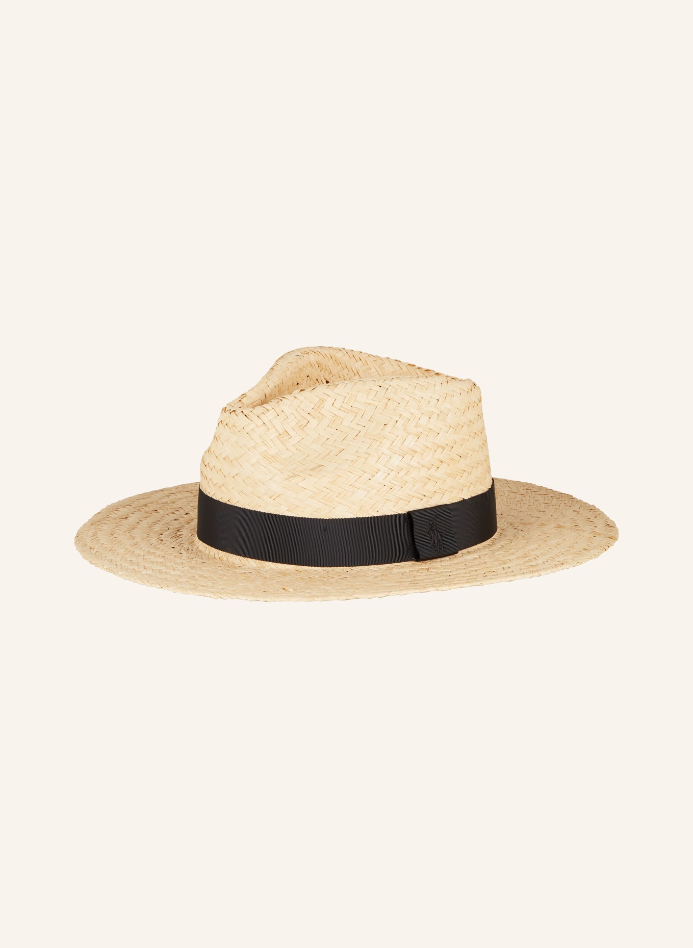 POLO RALPH LAUREN Straw hat, Color: LIGHT BROWN/ BLACK (Image 2)