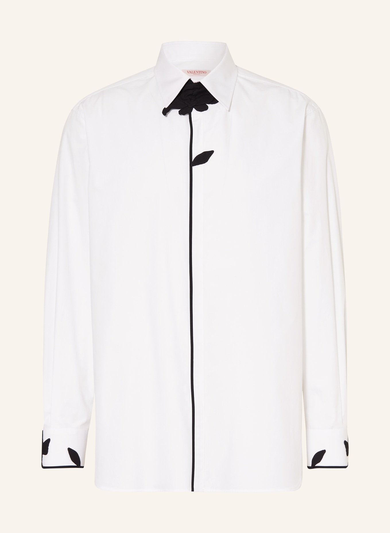 VALENTINO Shirt comfort fit, Color: WHITE/ BLACK (Image 1)