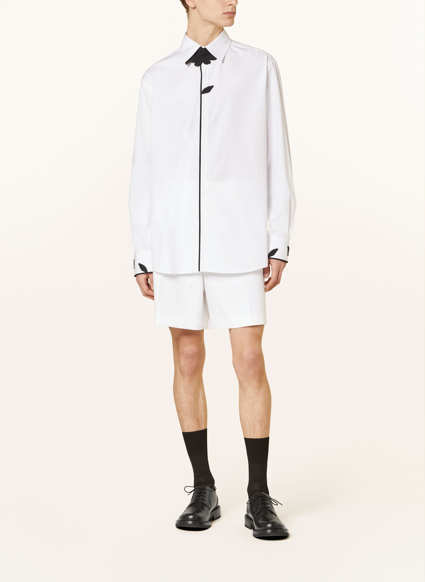 VALENTINO Shirt comfort fit, Color: WHITE/ BLACK (Image 2)