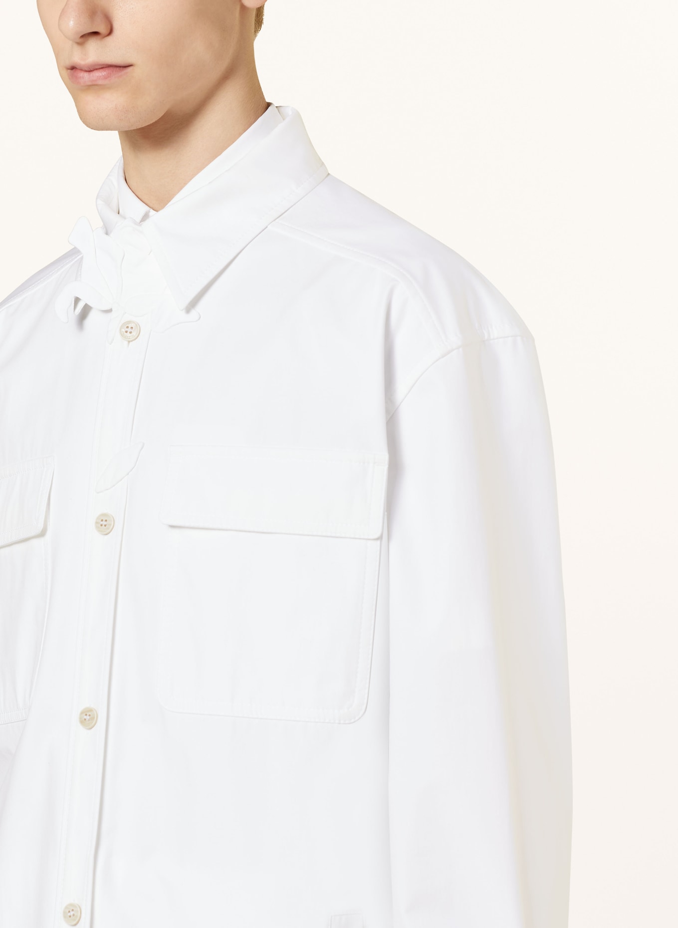 VALENTINO Overshirt, Color: WHITE (Image 4)